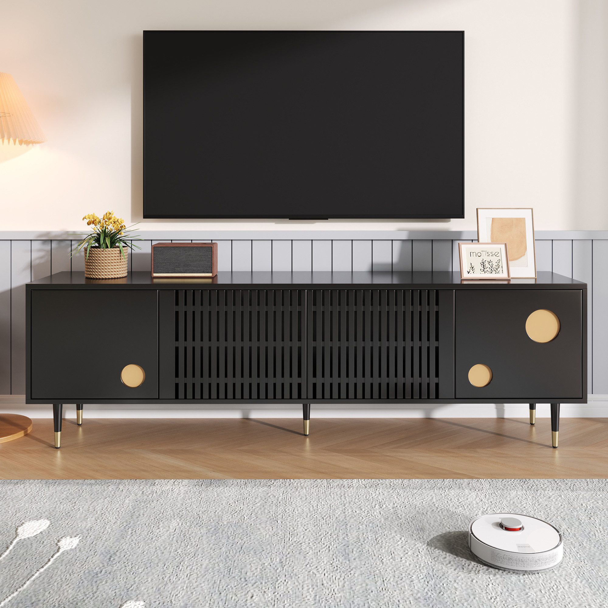 TV-Schrank Lowboard Fernsehtisch Fernsehschrank TV-Board TV-Tisch TV-Möbel