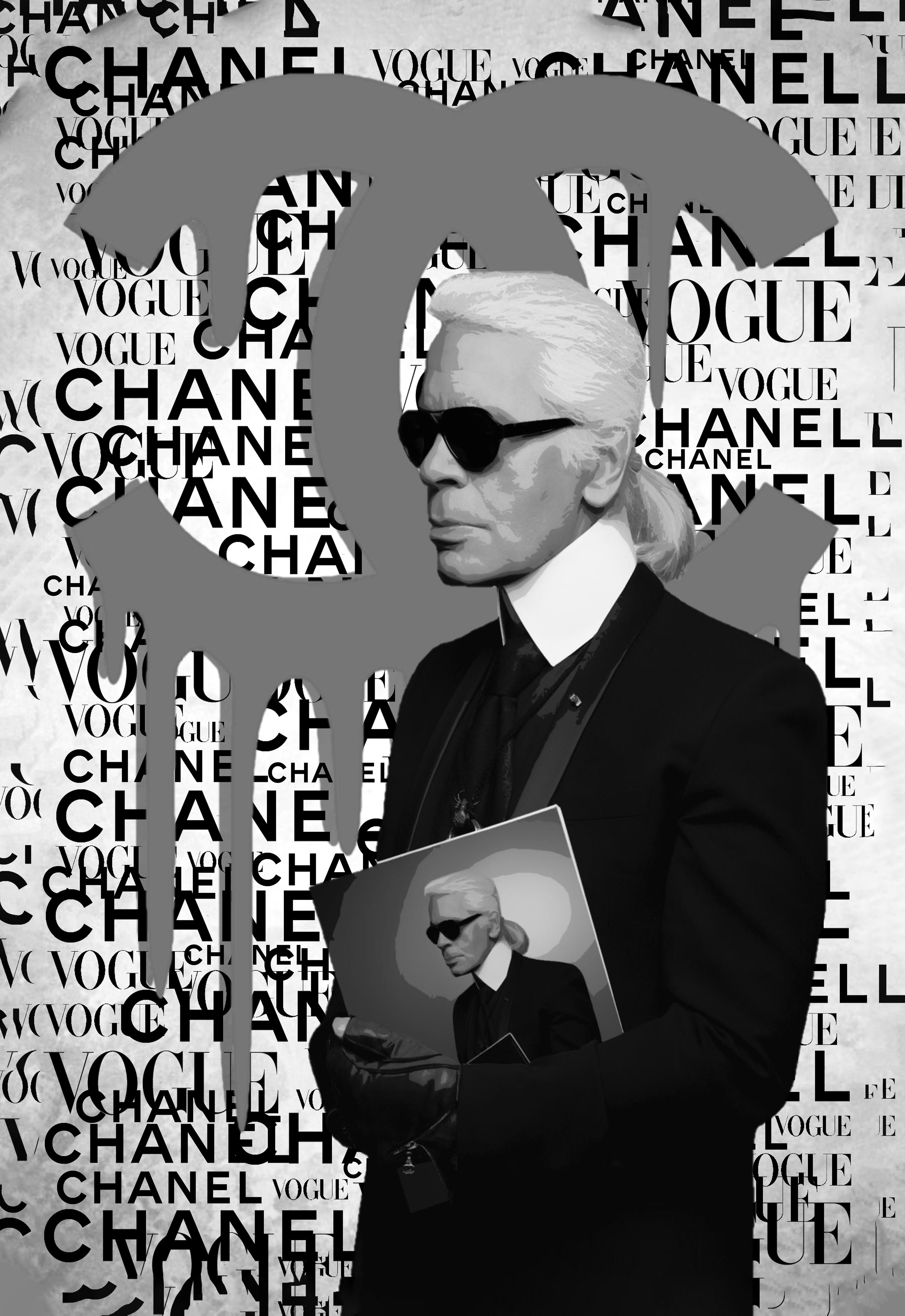 Affengeilebilder Poster Kunstdruck "BRAND by RS Artist" Chanel Kollektion, Karl Otto Lagerfeld, Poster, Wandbild, Wandposter; Bild in verschiedenen Ausführungen