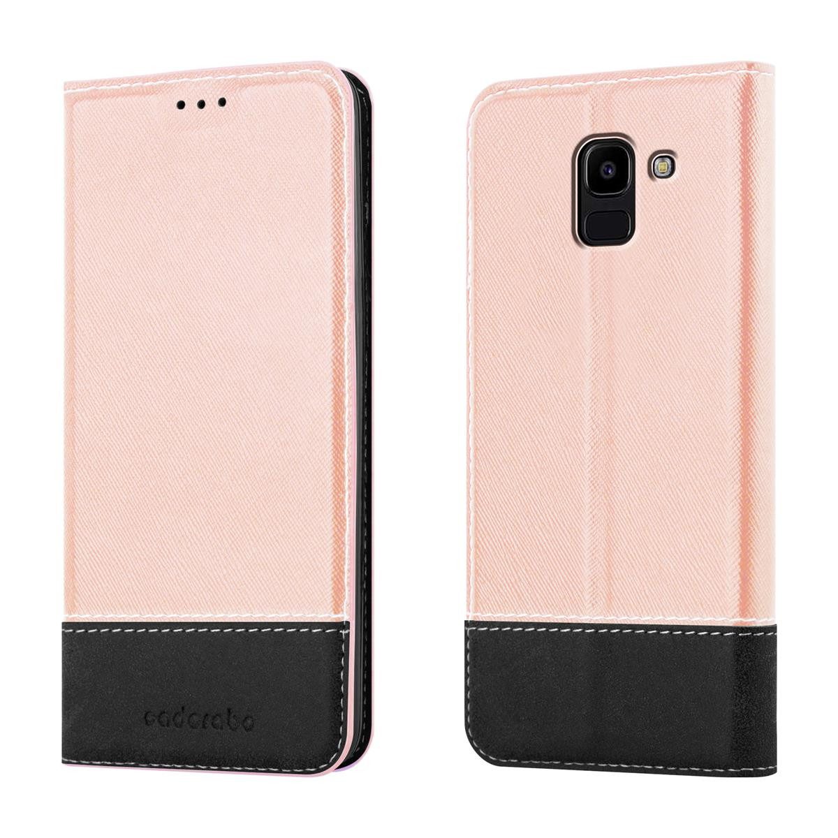 Cadorabo Handyhülle für Samsung Galaxy J6 2018 Hülle Samsung Galaxy J6 2018, Klappbare Handy Schutzhülle - Hülle - mit Standfunktion und Kartenfach