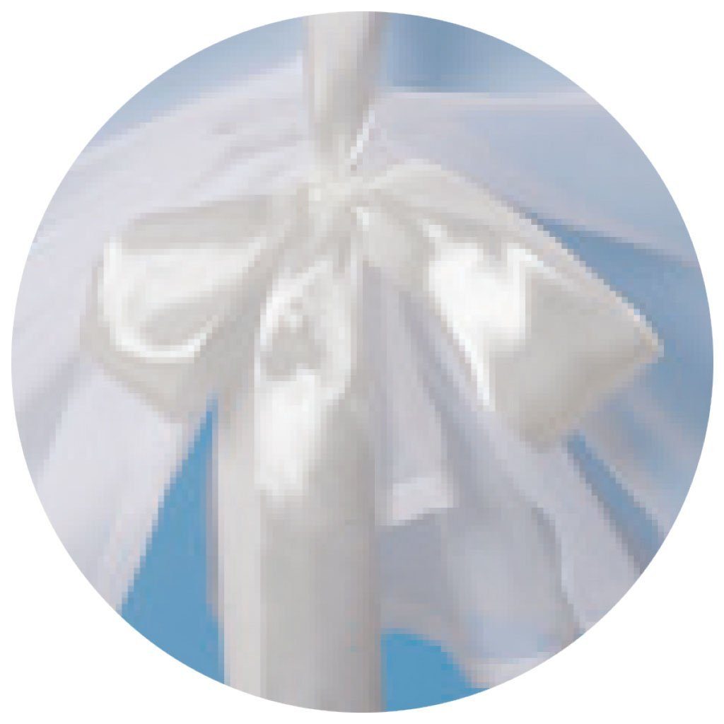 Schlaufen mit Raffgardine farbigen Weiße und Raffbändern, Schlaufen, Arsvita, Größen vers. Vorhang, in transparent,