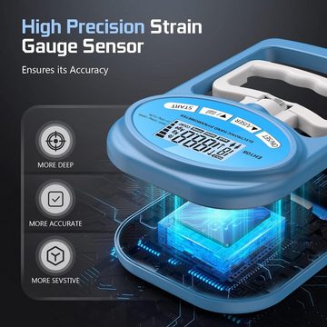 DOPWii Handmuskeltrainer Hand Dynamometer, mit LCD-Bildschirm, 100 lbs/180 kg Handkraftmessgerät