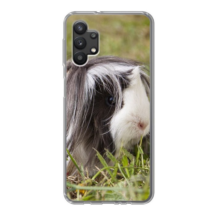 MuchoWow Handyhülle Langhaar-Meerschweinchen Handyhülle Samsung Galaxy A32 5G Smartphone-Bumper Print Handy