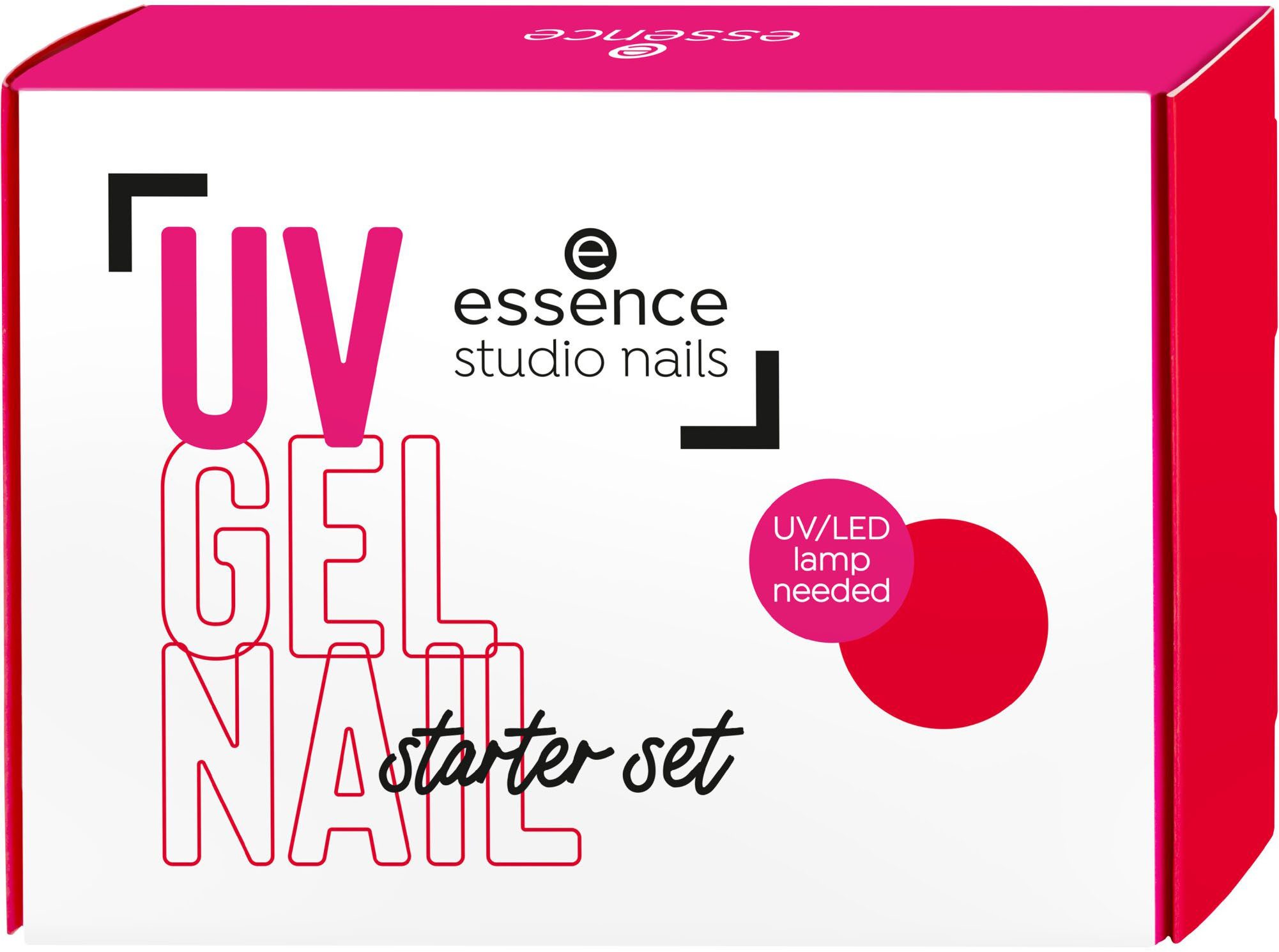 Essence Nagellack-Set studio nails UV GEL NAIL Starter Set, 4-tlg., mit UV-Spezialisierung