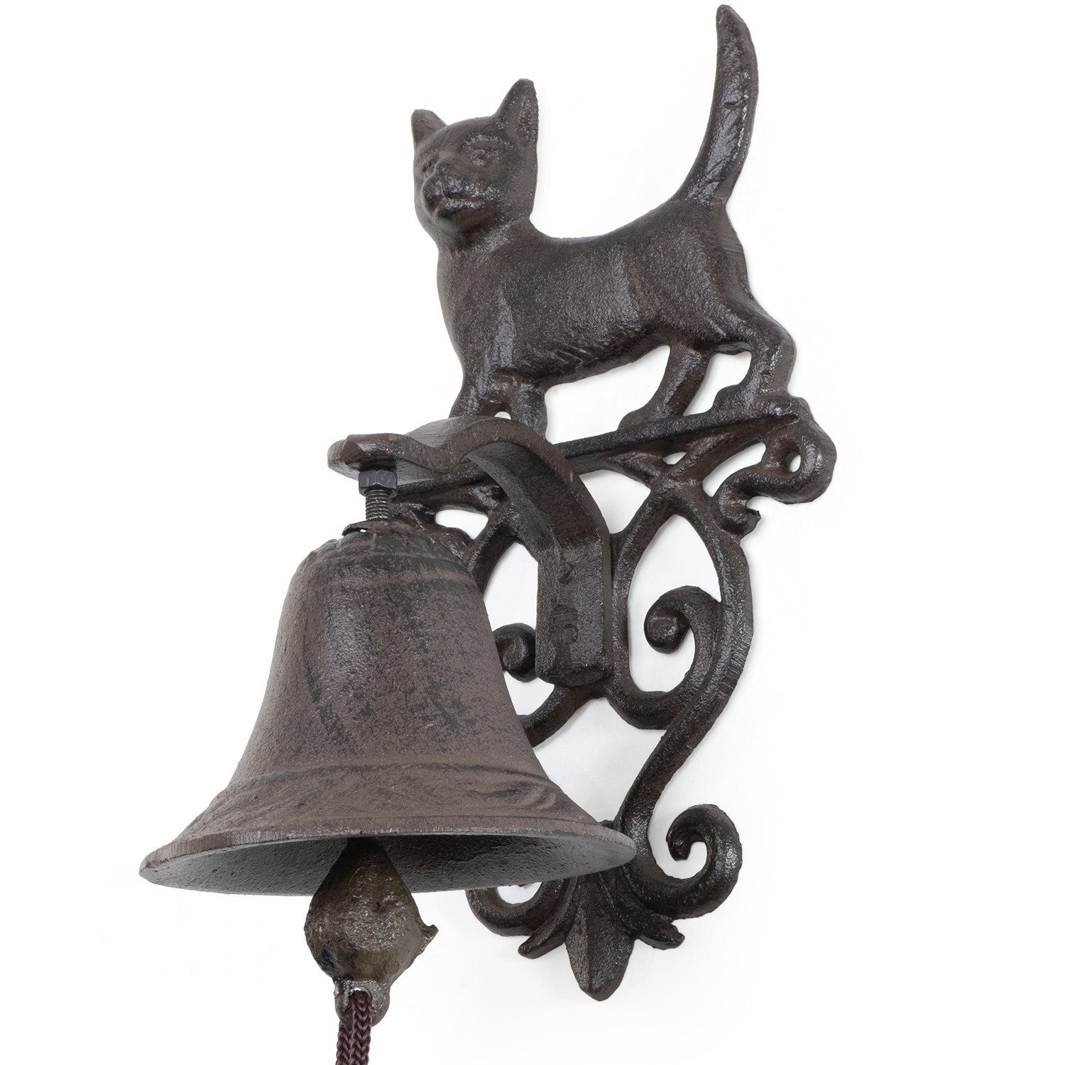 Moritz Hausglocke Gusseiserne Wandglocke Katze - wetterfest & dekorativ