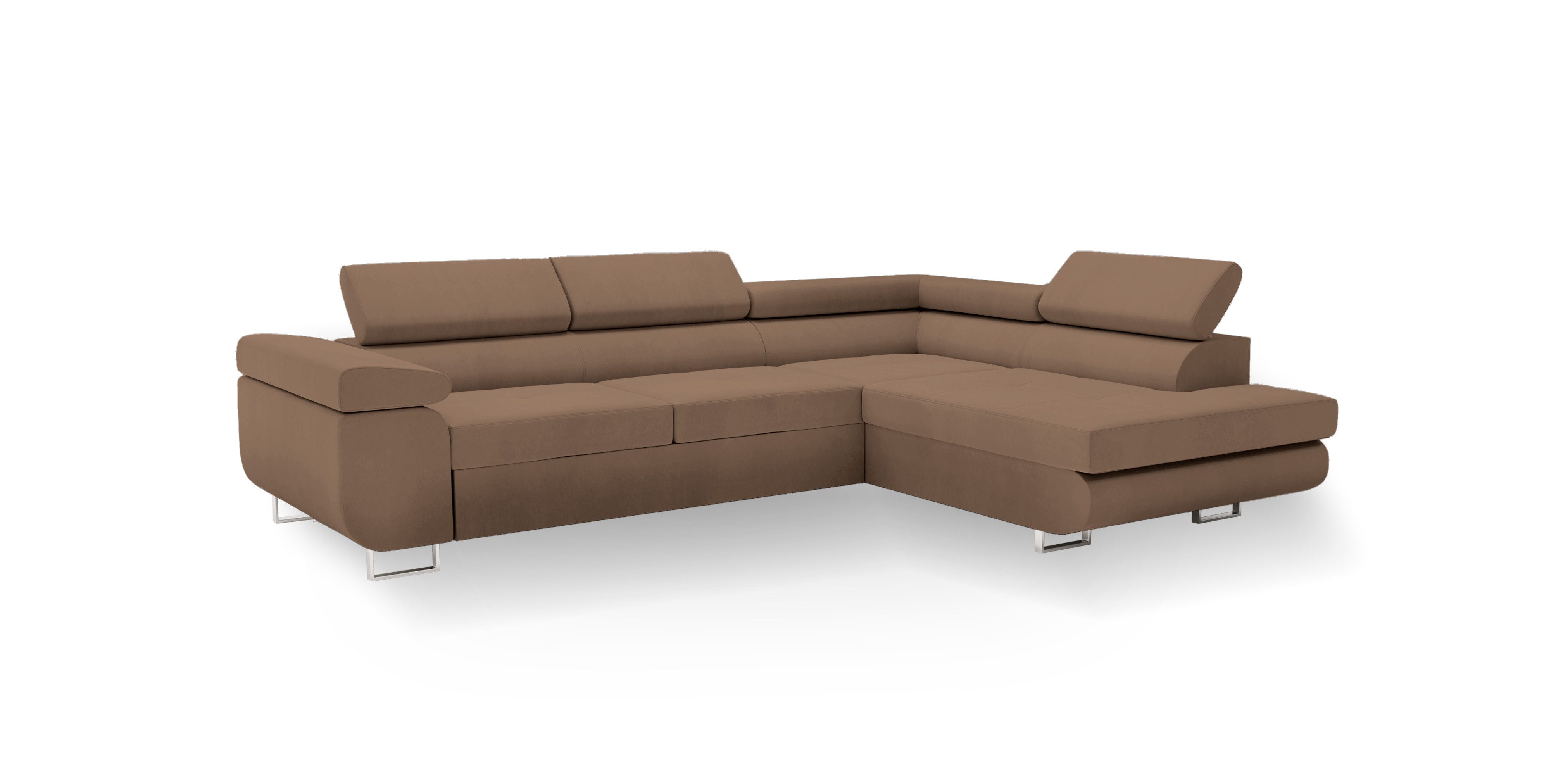 Goldstoff Ecksofa hochwertiges Sofa mit Schlaffunktion, günstig online kaufen