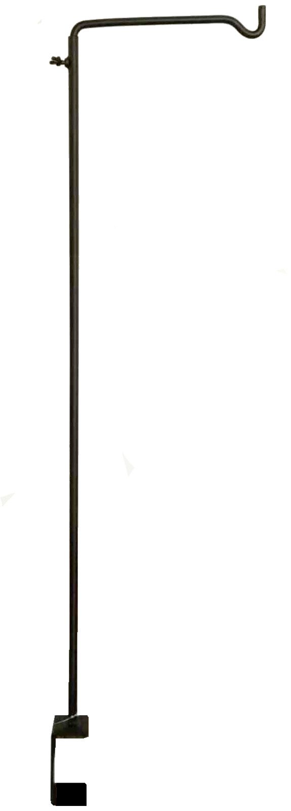 Van der Leeden Dekohänger Dekorationsstange Schwarz Metall 92 cm Haken Klemme (Stück, 1 St., Packung), Dekostange, Blumenampel, Tischklammer, Hängedeko, Tischdeko