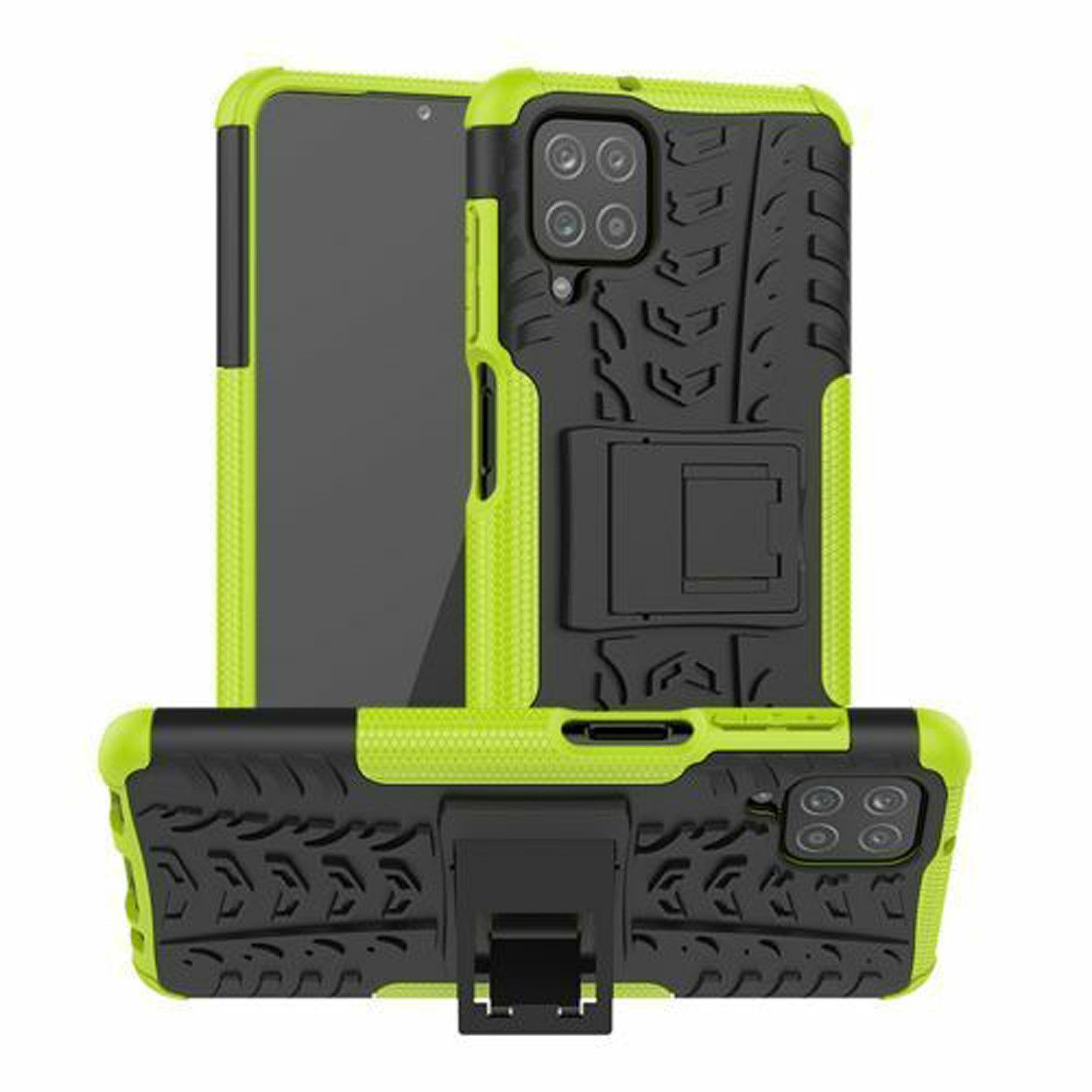 betterfon Handyhülle für Samsung Robuste Outdoor Schutzhülle Panzer Case, Stoßfeste Dual-Layer Hülle mit Kickstand kratzfest und formstabil