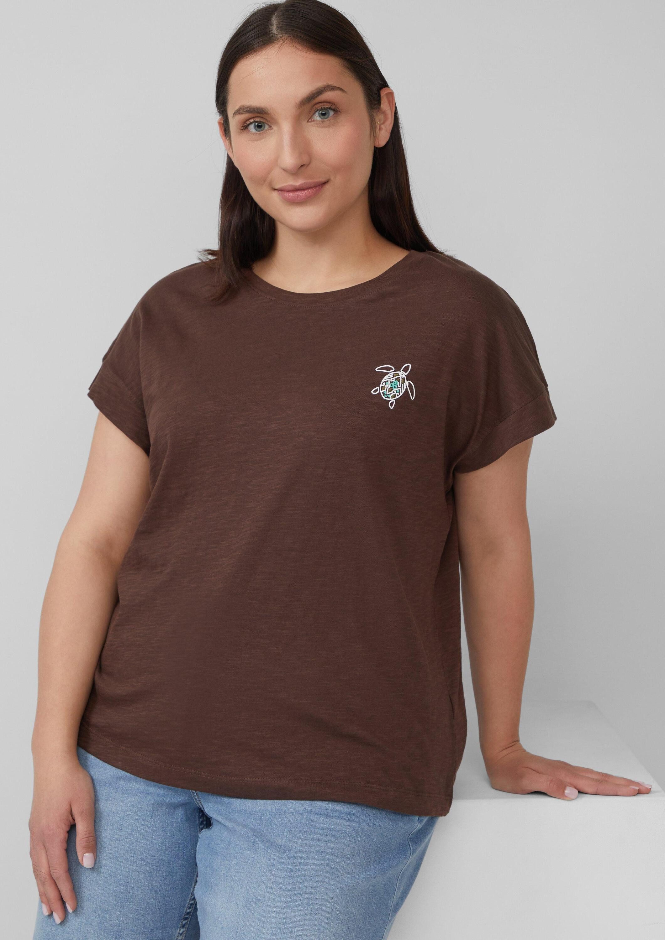s.Oliver Kurzarmshirt T-Shirt T-Shirt im Relaxed Fit mit kleinem Artwork günstig online kaufen