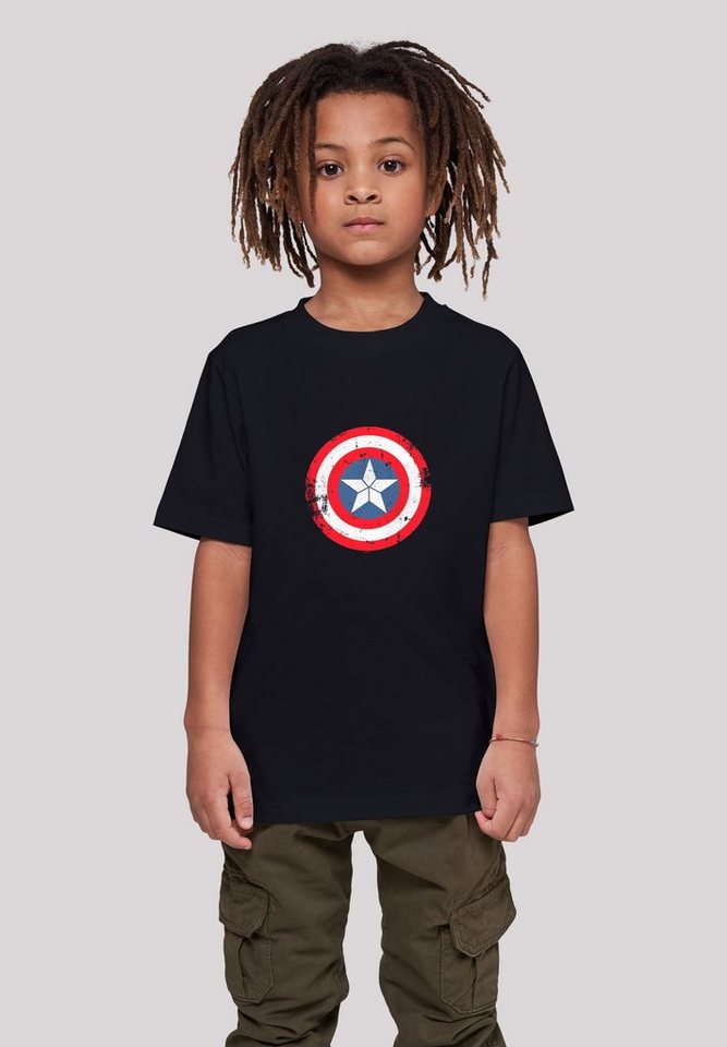 F4NT4STIC T-Shirt Marvel Captain America Civil War Schild Unisex Kinder,Premium  Merch,Jungen,Mädchen,Logo Print