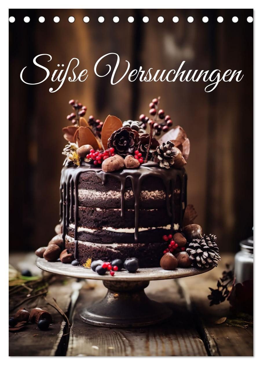 CALVENDO Настенный календарь Süße Versuchungen (Tischkalender 2026 DIN A5 hoch), CALVENDO Monatskal