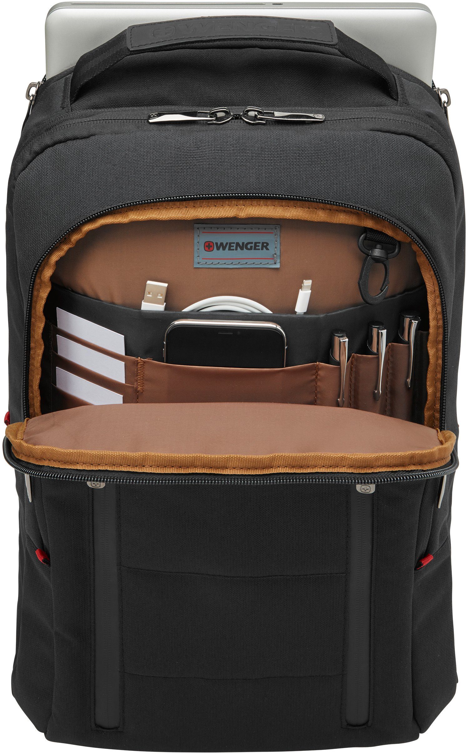 Wenger Laptoprucksack City Traveler, schwarz, Laptops Zoll 16 bis für