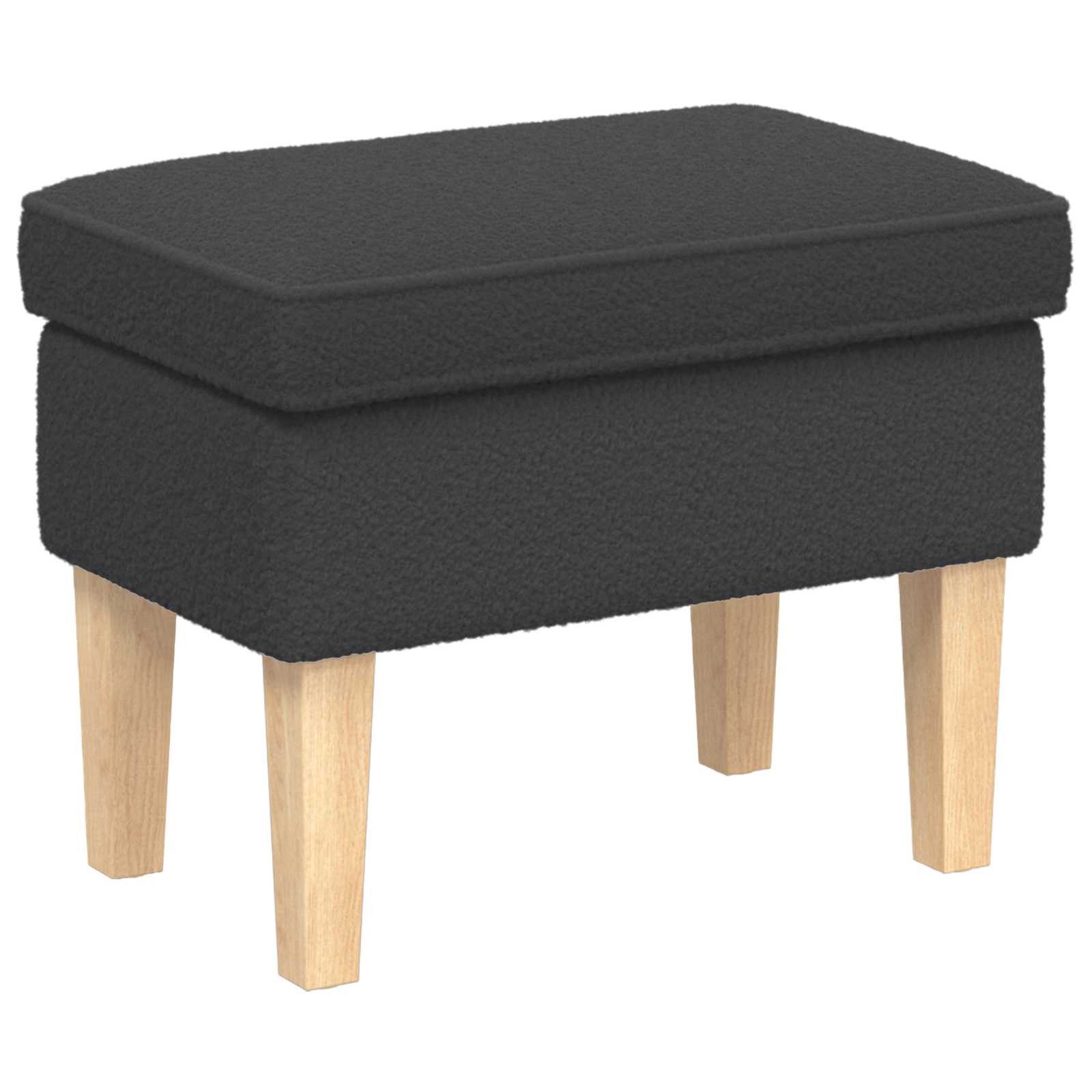 vidaXL Hocker Dunkelgrau 55 x 35 x 41 cm Bouclé (1 St)