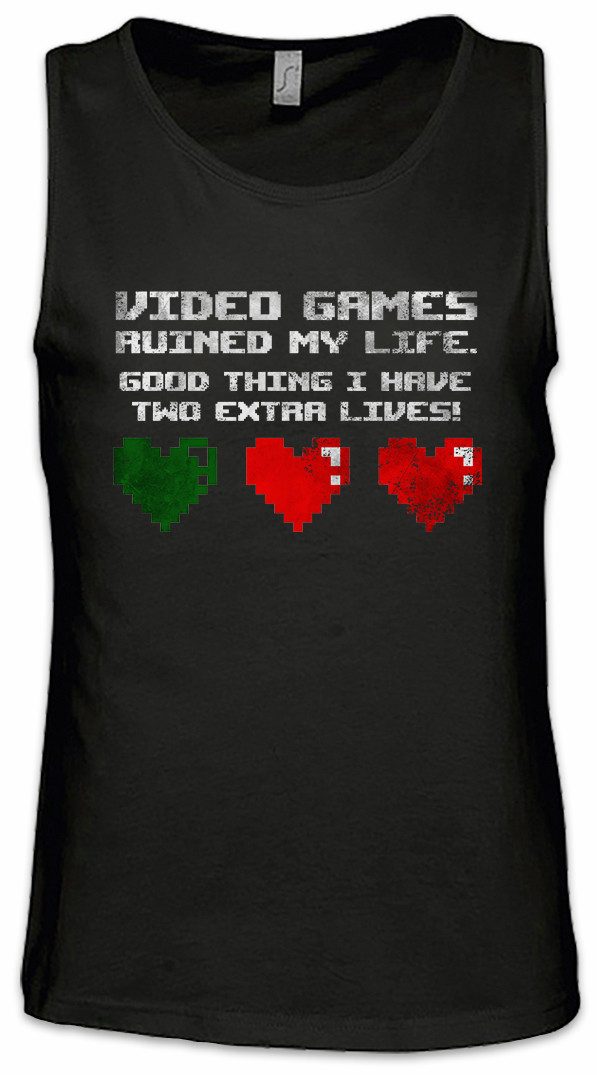 Tanktop Video Games Ruined My Life Ärmelloses T-Shirt Gamer RPG Roleplay Games