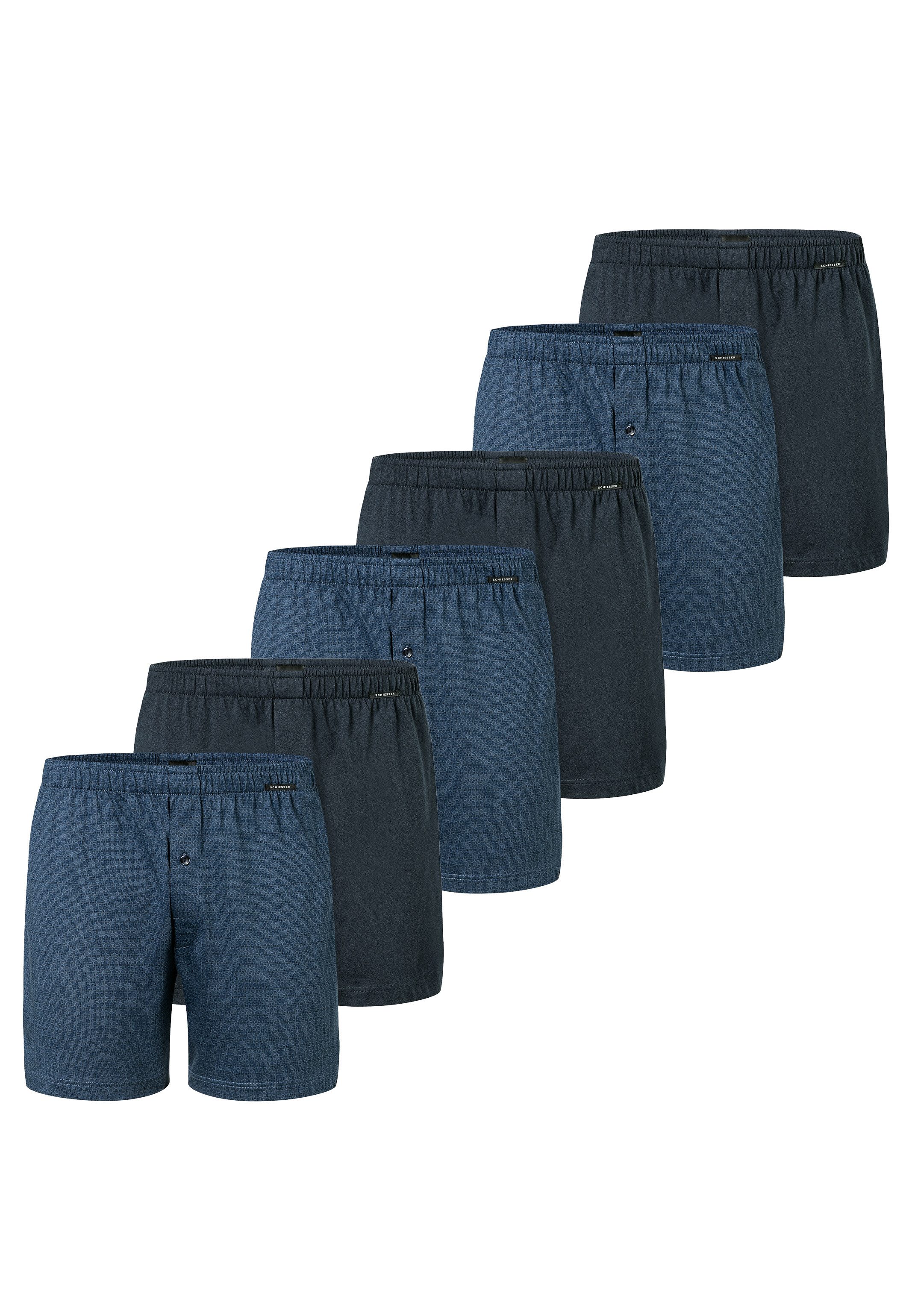 Schiesser Boxershorts 4er Pack Singel-Jersey (Spar-Set, günstig online kaufen