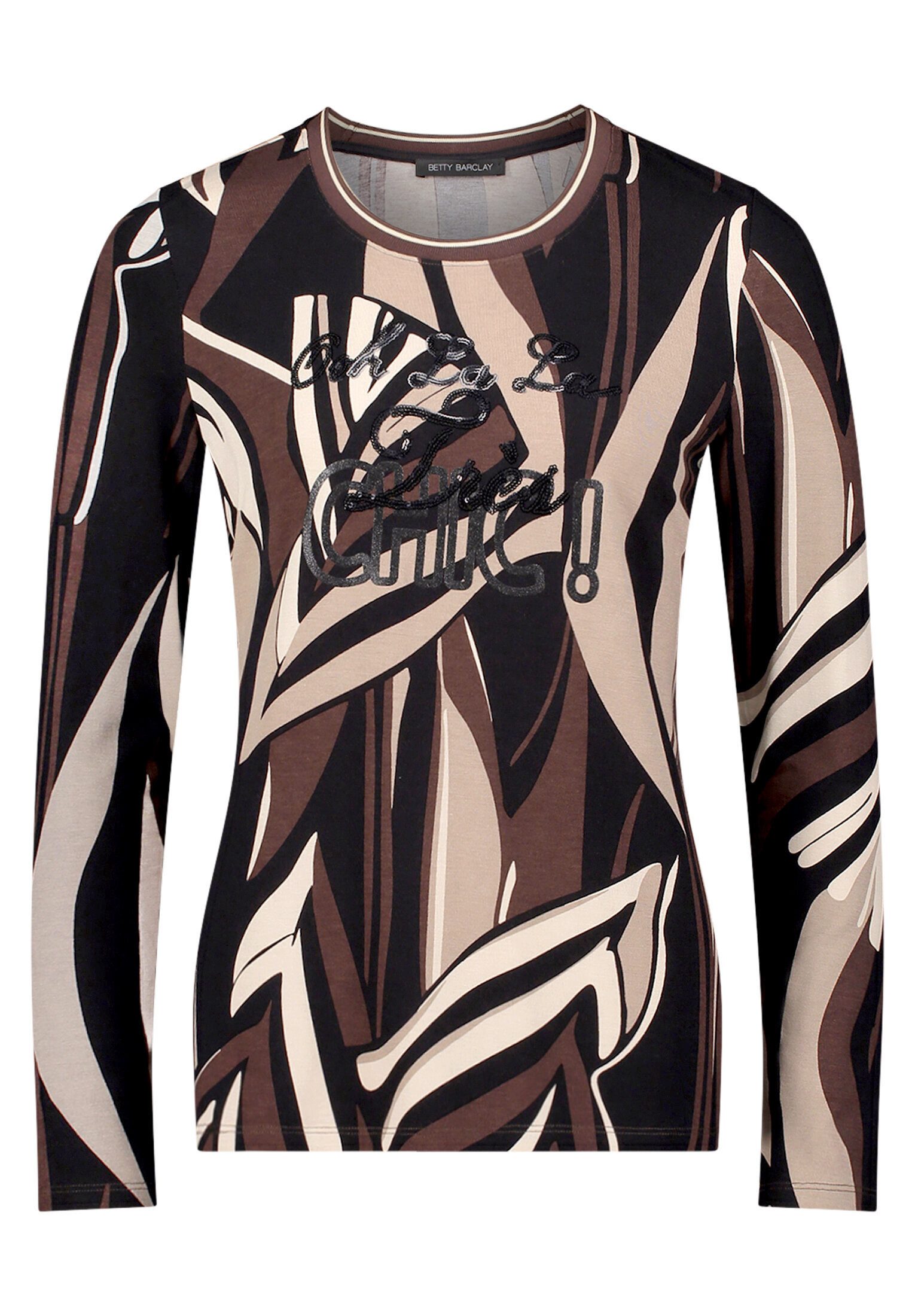 Betty Barclay Kurzarmshirt Damen mit Rippbündchen (1-tlg)