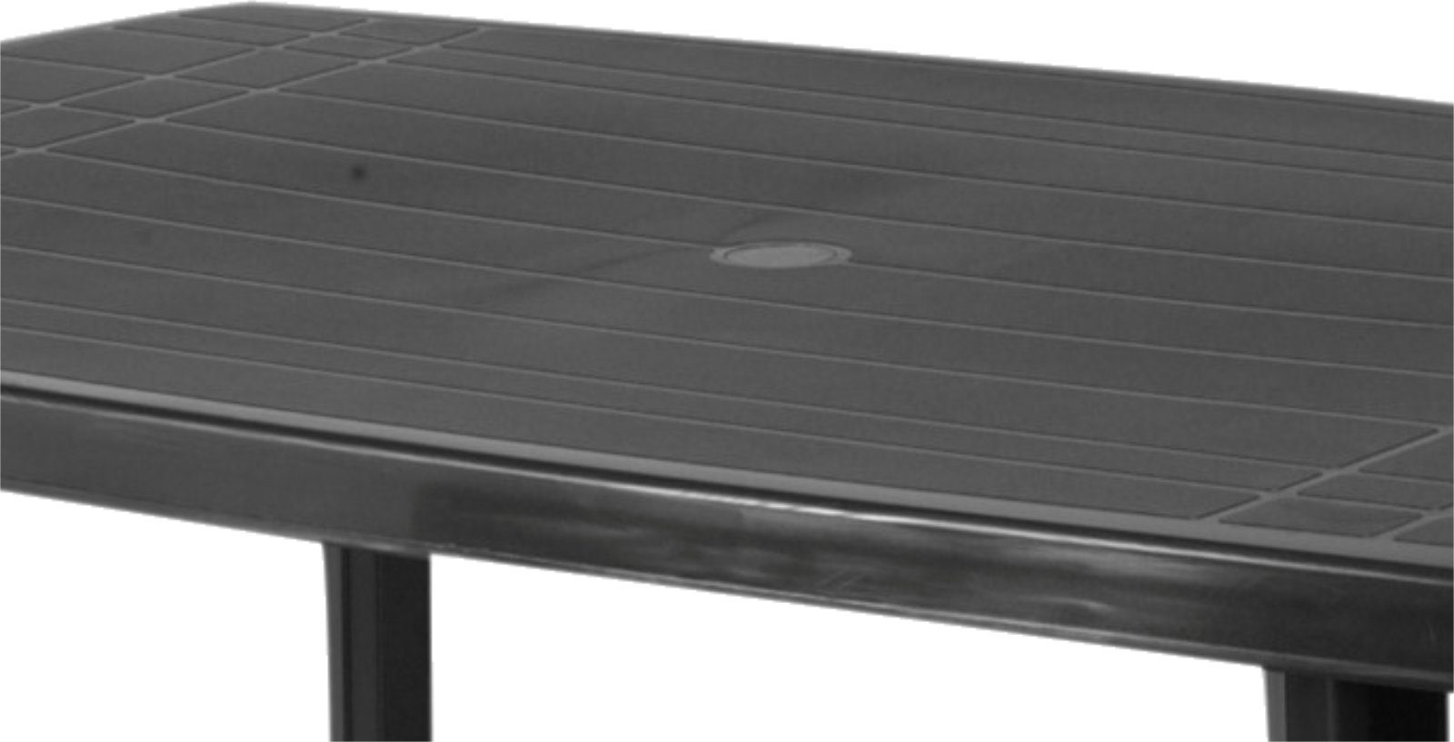 Progarden Gartentisch Esstisch Bistrotisch Terrassentisch Balkontisch 140x90cm Schwarz (Stück, 1-St., Packung), UV-Beständig, Robust, Wetterfest, Made in Italy, Hochwertig