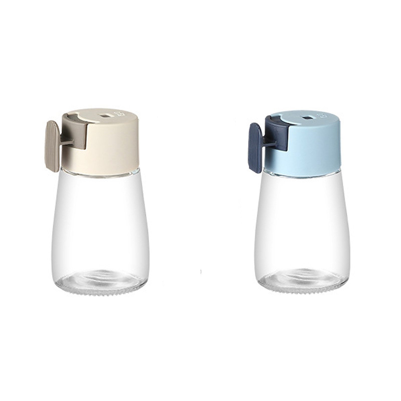 Jumpeak Salzstreuer 2×Salzportionierflasche, 0,5g Salzspenderflasche, Gewürzkontrolleur, Gewürzorganisator, 4 Farben, Salzspender,Gewürz-Box-Set