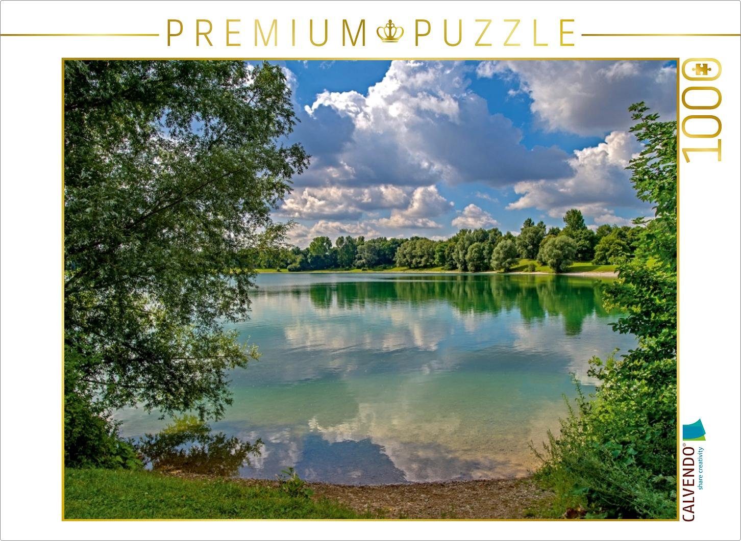 Puzzle CALVENDO Puzzle Heimstettener See 1000 Teile Lege-Größe 64 x 48 cm Foto-Puzzle Bild von Claudia Topel
