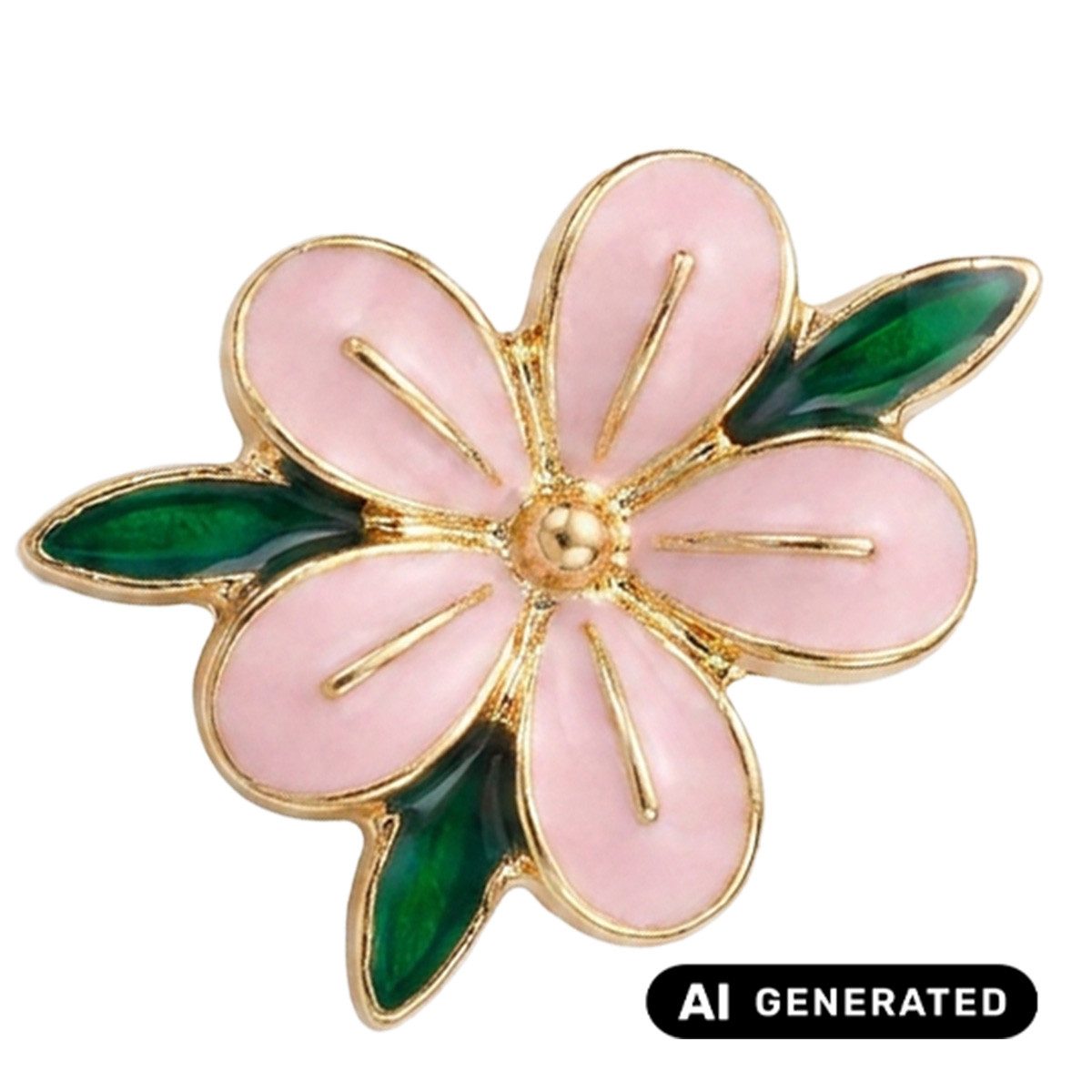 MarJo Anstecknadel Pin Blümchen gold/bunt