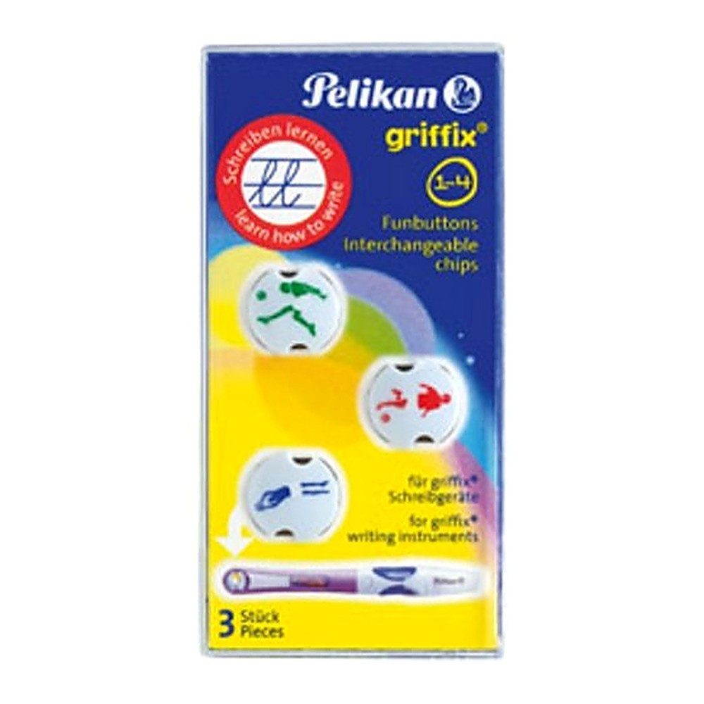 Pelikan Füllfederhalter Griffix Funbutton 3er Boy, (1-tlg), title