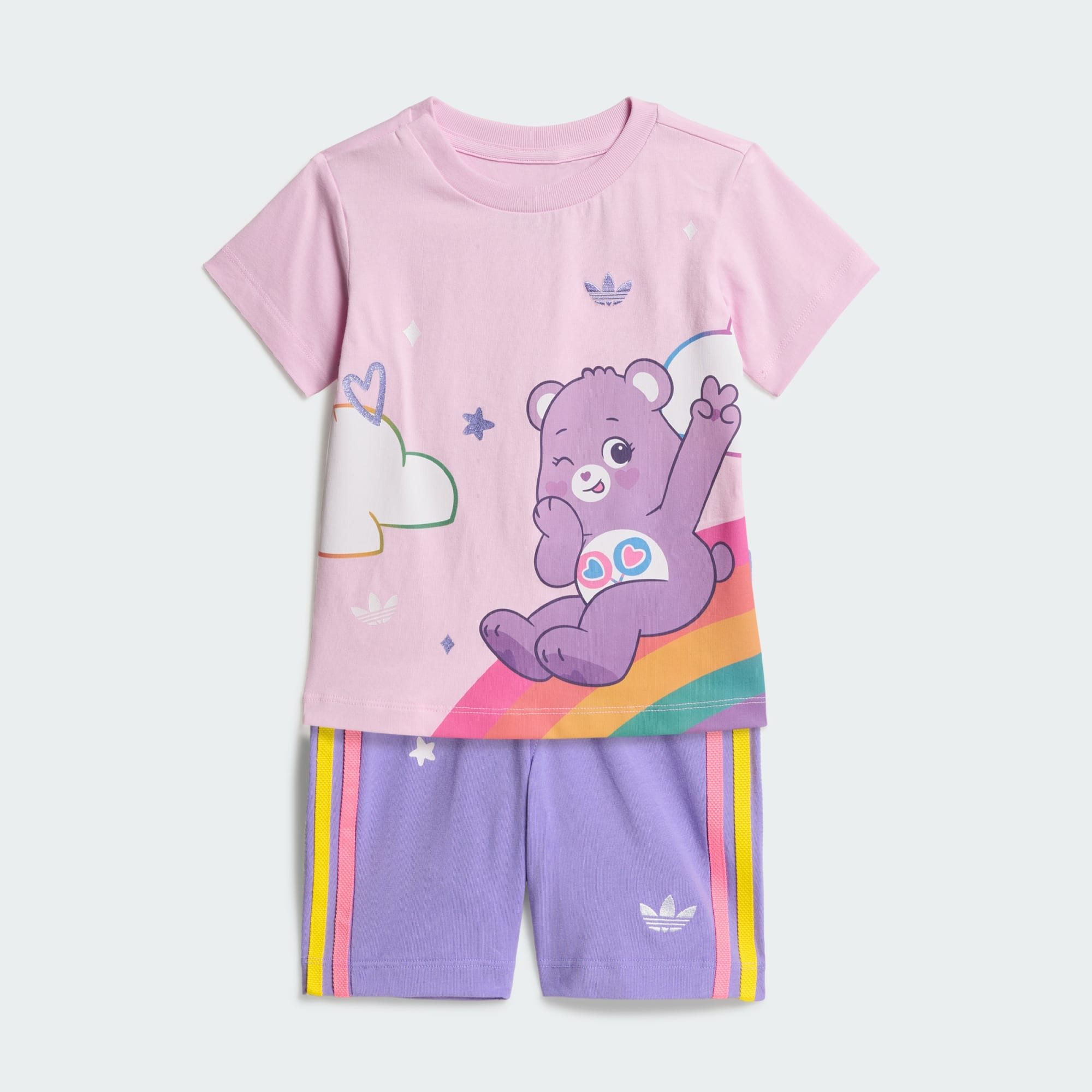 adidas Originals Shirt & Hose ADIDAS CARE BEARS SET MIT SHORTS UND T-SHIRT (1-tlg)