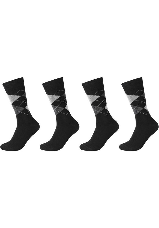 Socken das ohne Einschneiden Der Pack, Gummidruck Camano ca-soft-Bund Socken 4er vermeidet