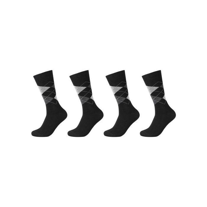 Camano Socken (Packung 4-Paar) Faltenfreier Tragekomfort dank Elasthan-Anteil