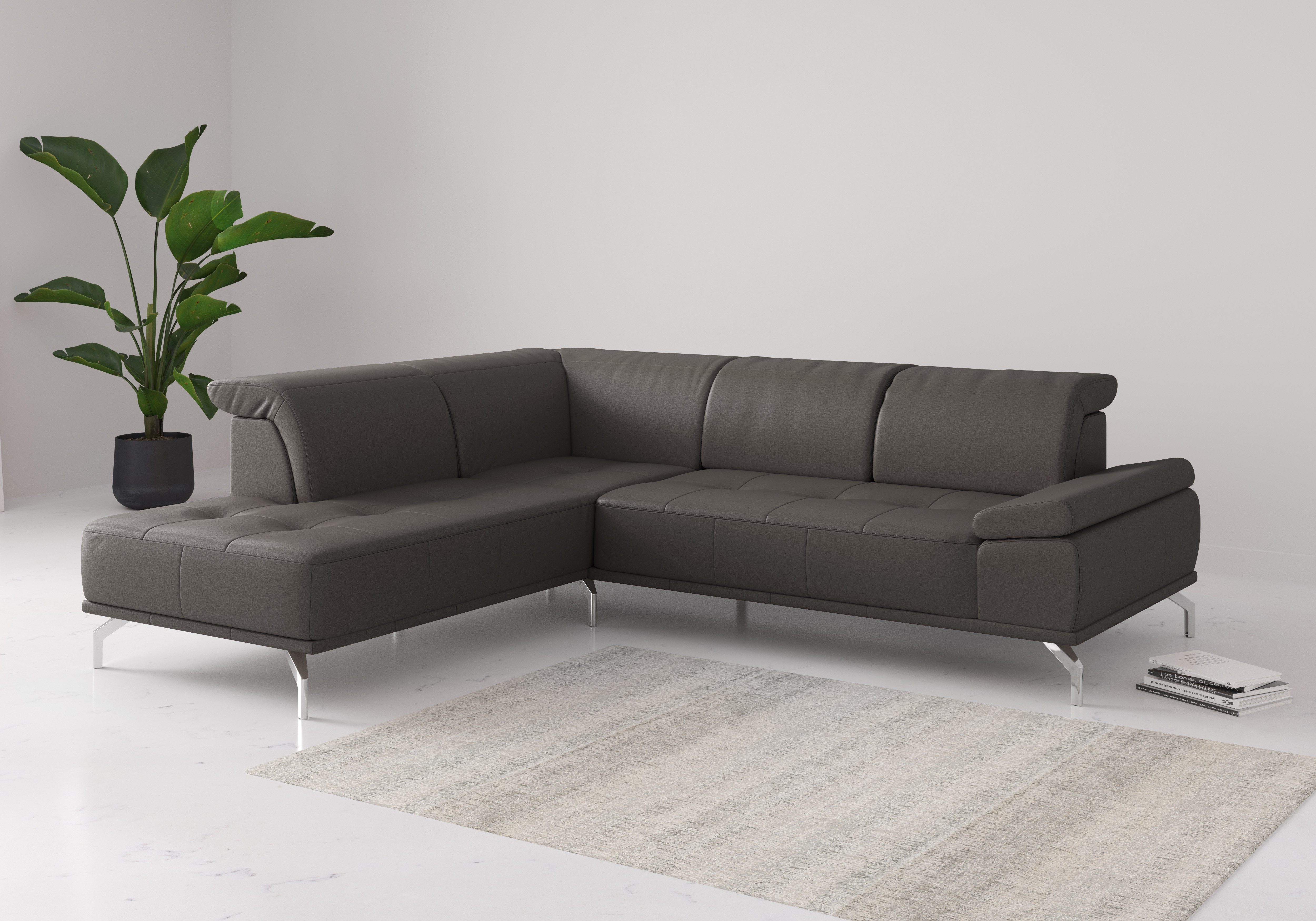 Places of Style Ecksofa Caluna, Inkl.Sitztiefenverstellung, günstig online kaufen