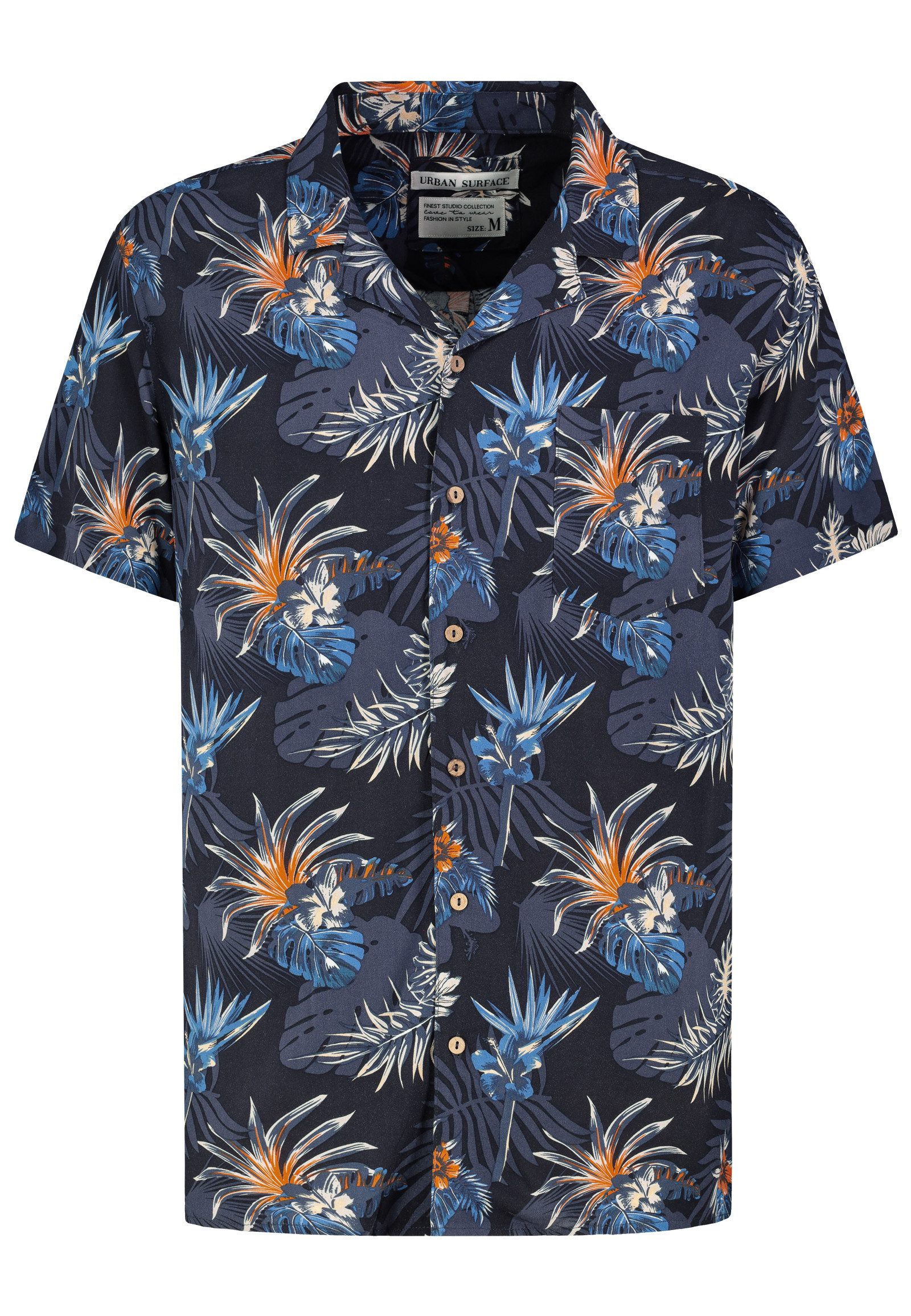 Urban Surface Kurzarmhemd Kurzarm- mit botanischem günstig online kaufen