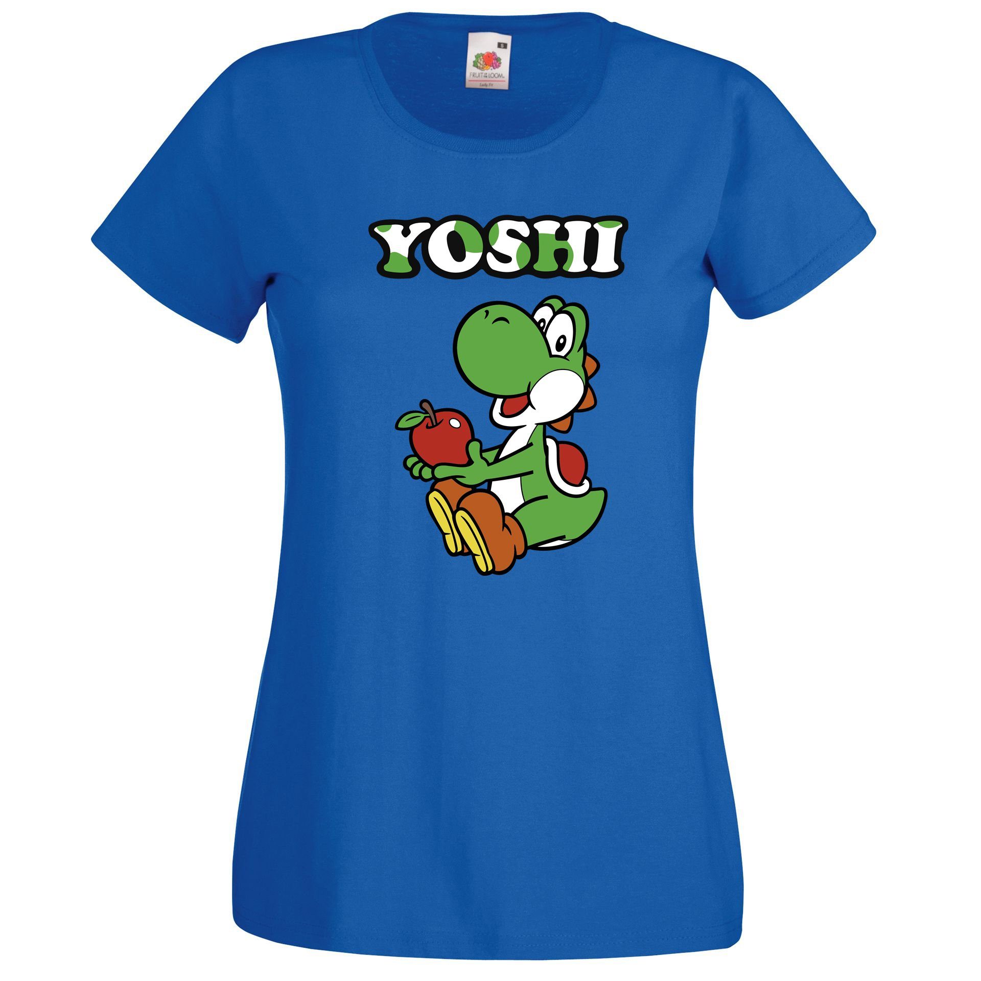 Youth Designz T-Shirt Yoshi Damen T-Shirt mit Retro Gaming Print
