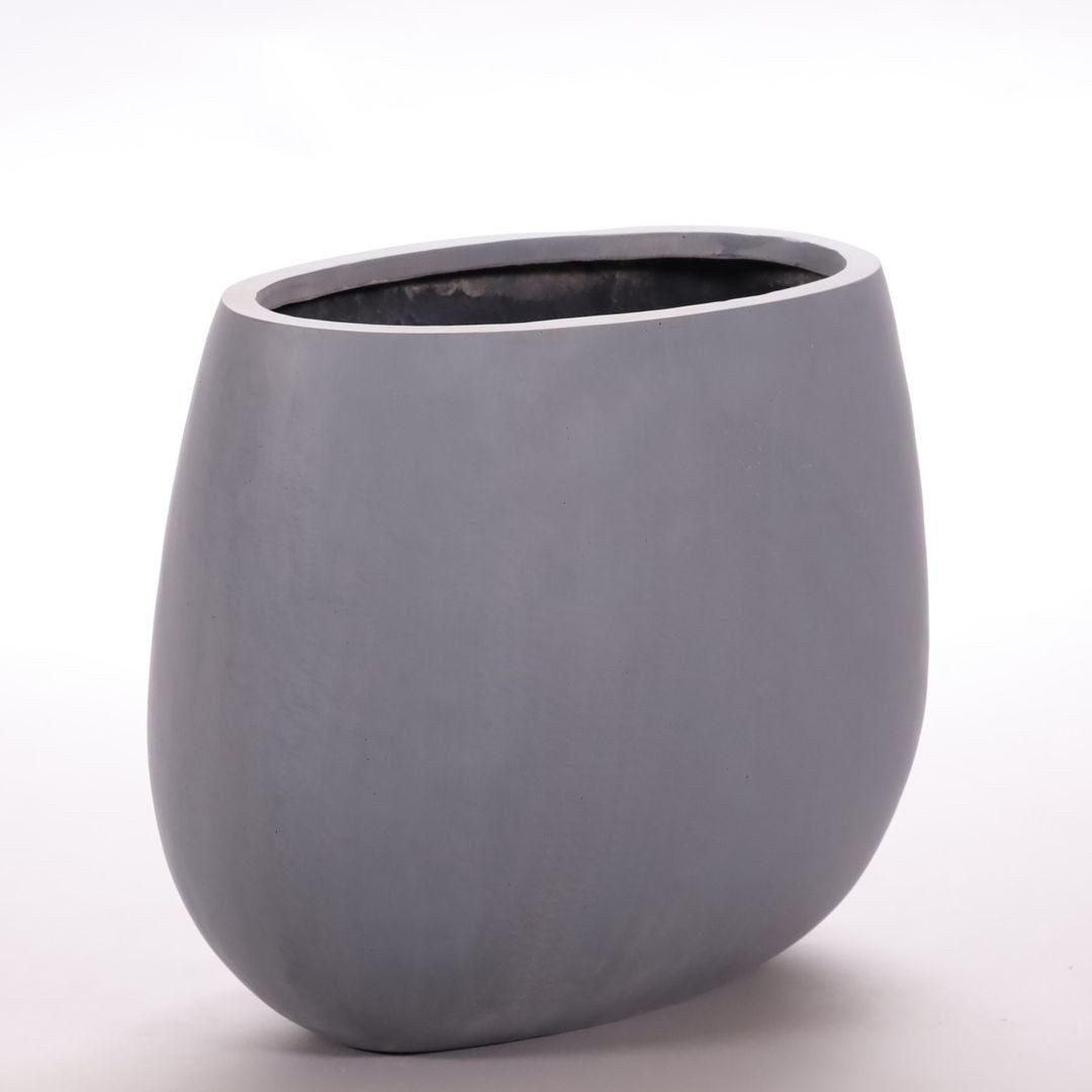 Elegant Einrichten Pflanzkübel ovalförmig Fiberglas 31x17x26cm günstig online kaufen