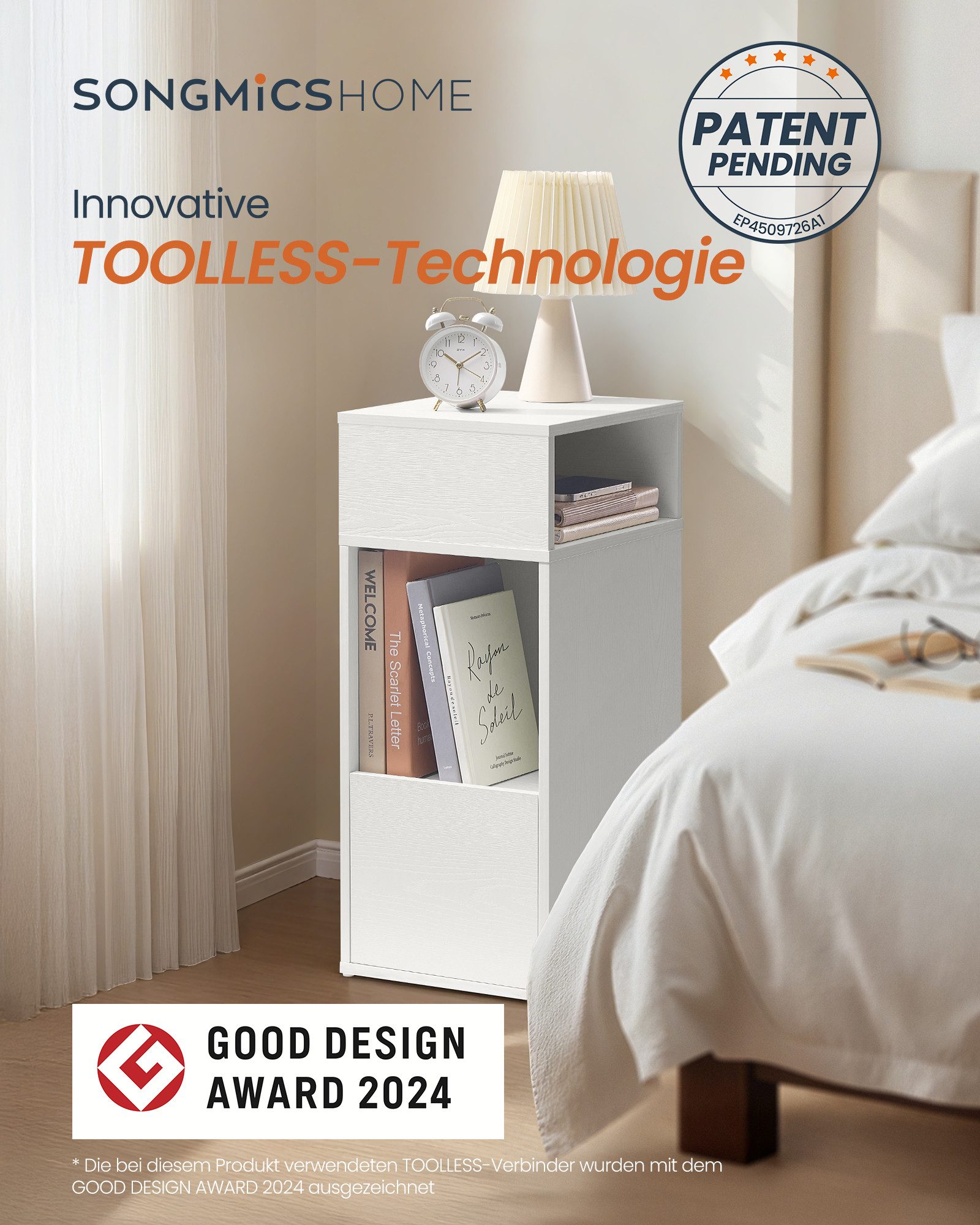 VASAGLE Nachttisch (2-St), 1er Set/2er Set, günstig online kaufen