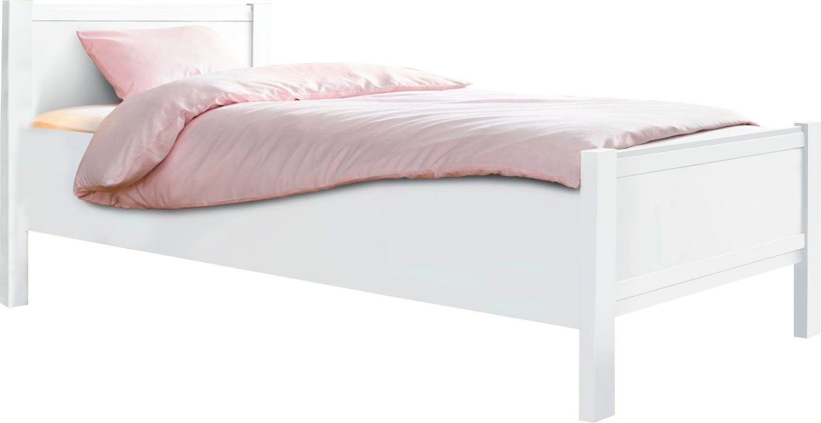 priess Bett Husum Schlafzimmer Jugendzimmer Rahmenbett, Komforthöhe, hochwertige Premium Qualität, für Motorrahmen geeignet