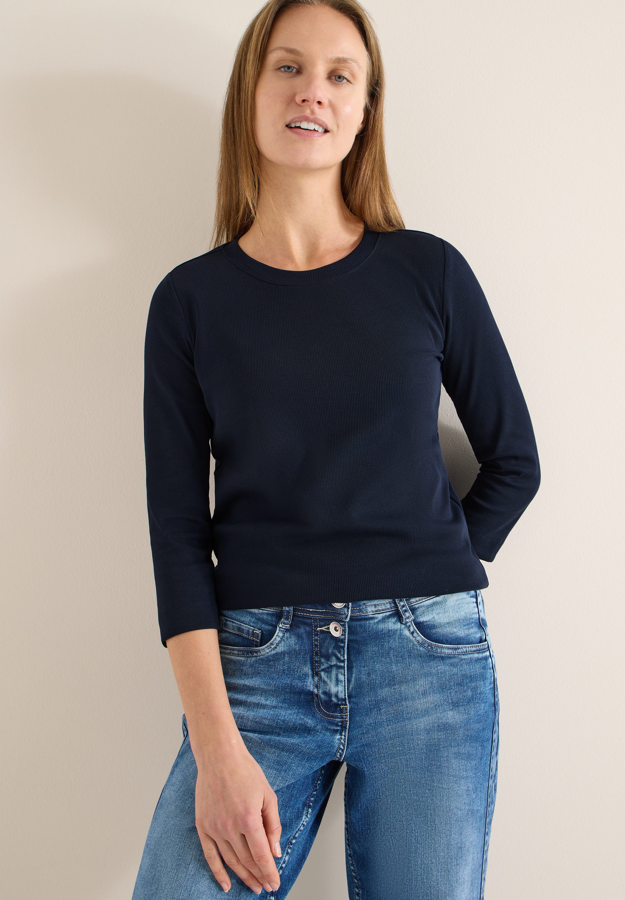 CECIL 3/4-Arm-Shirt mit 3/4 Ärmeln