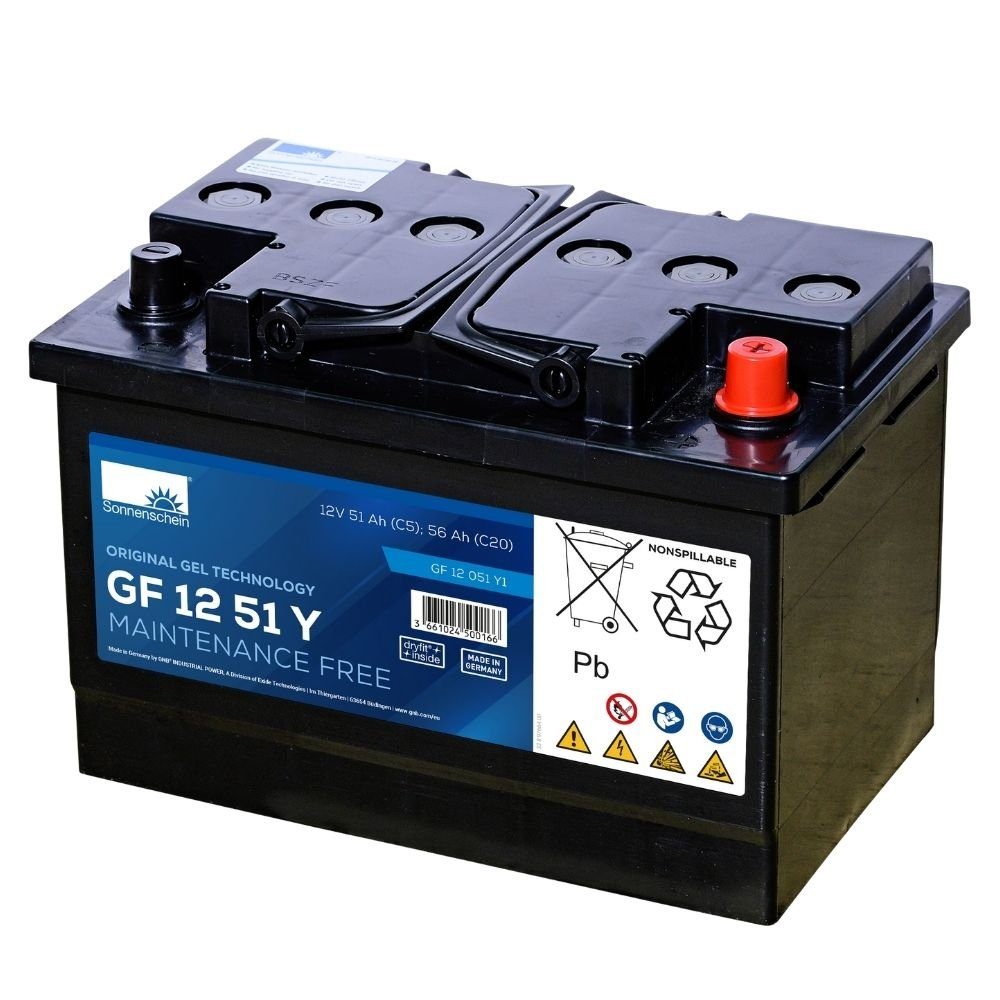 Sonnenschein Exide GNB Sonnenschein GF 12 051 Y 1 GEL 12V 51Ah Batterie Batterie, (12 V V)