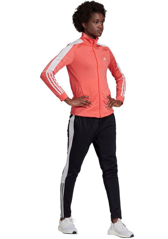 Sportmode - adidas Performance Trainingsanzug »OSR W PES 3 STRIPES TRACKSUIT« (Set) › rosa  - Onlineshop OTTO