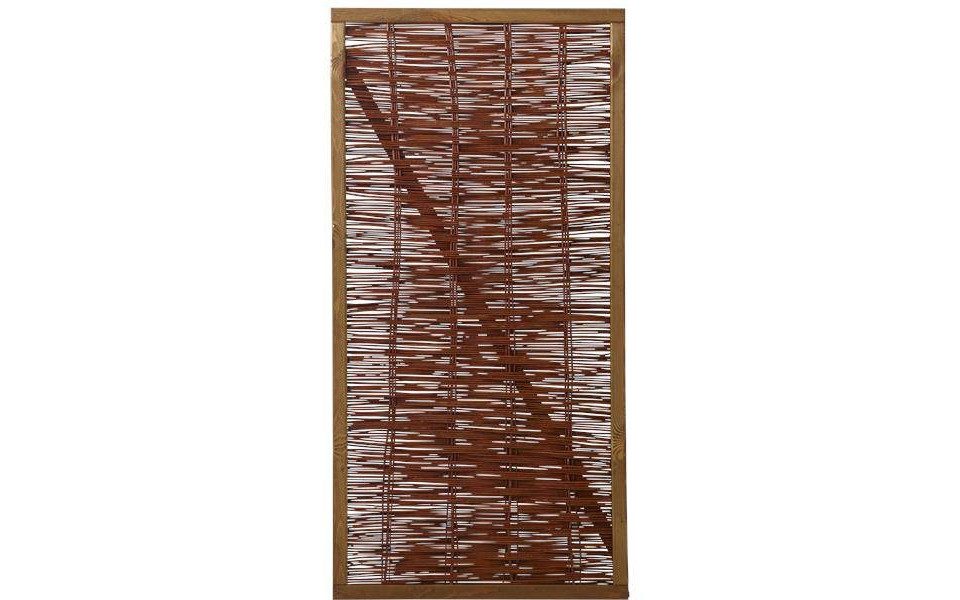 PLUS Holzzaun Plus Zauntor Weide mit Rahmen 90 x 180 cm