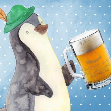 Mr. & Mrs. Panda Bierkrug Schwein Glück - Transparent - Geschenk, Tiermotive, Bier Krug, Glücks, Premium Glas
