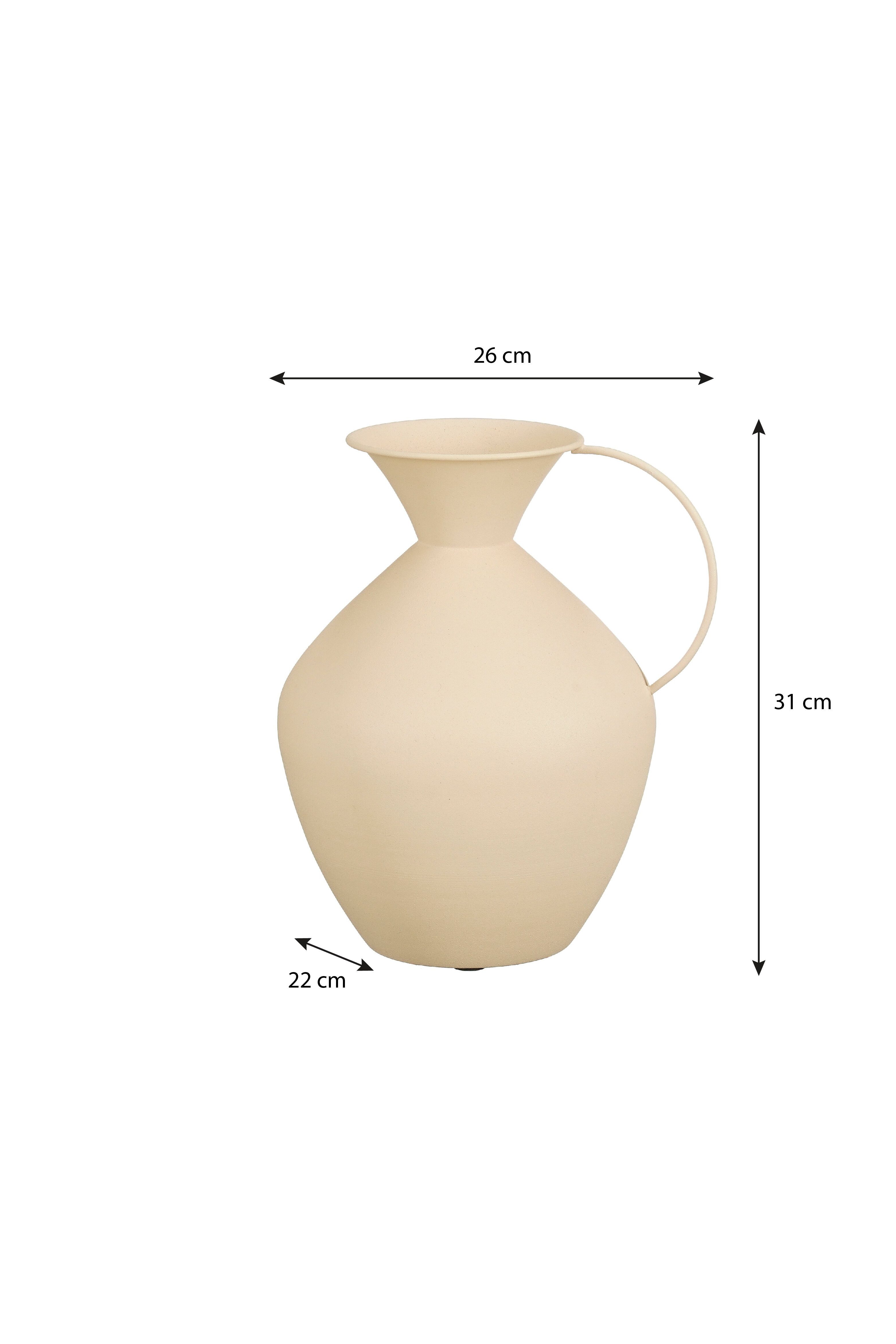 Mica Decorations Dekovase Mica Decorations Gyge Vase off white - l26xb22xh30,5cm