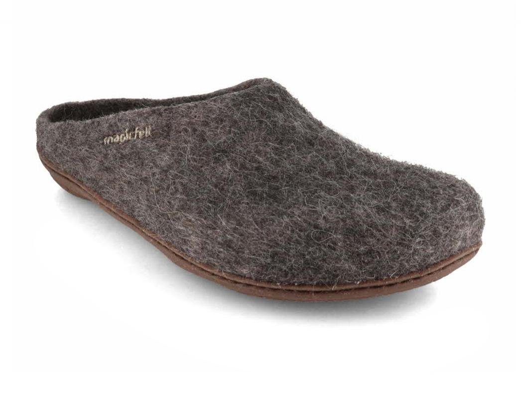 Magicfelt Filzpantoffel mit Gummisohle Hausschuh Merinwolle