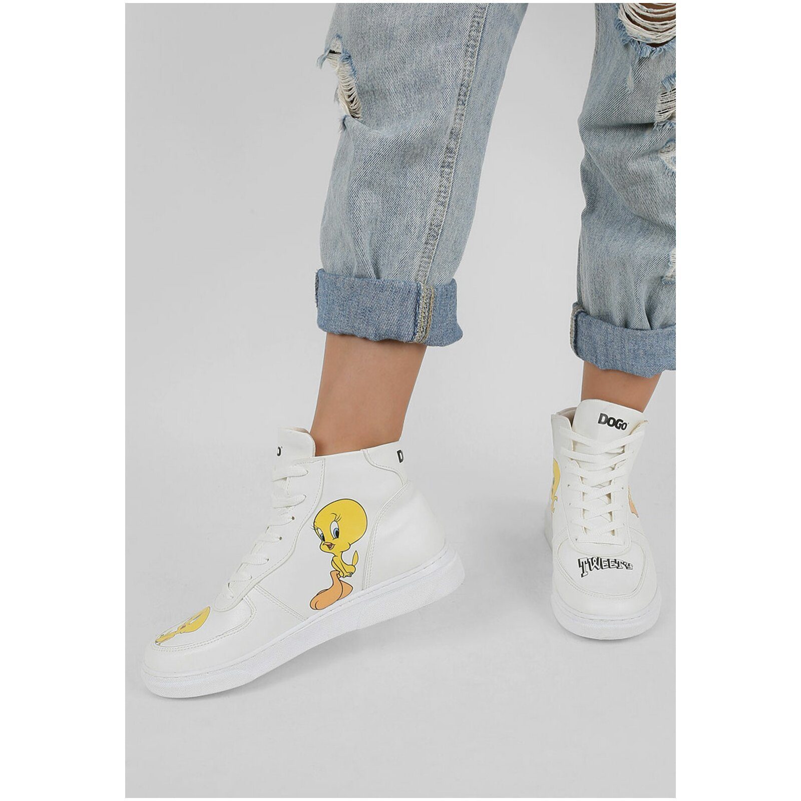 DOGO Ace Boots Tweety Classic Damen Stiefeletten Stiefelette Handgefertigt günstig online kaufen