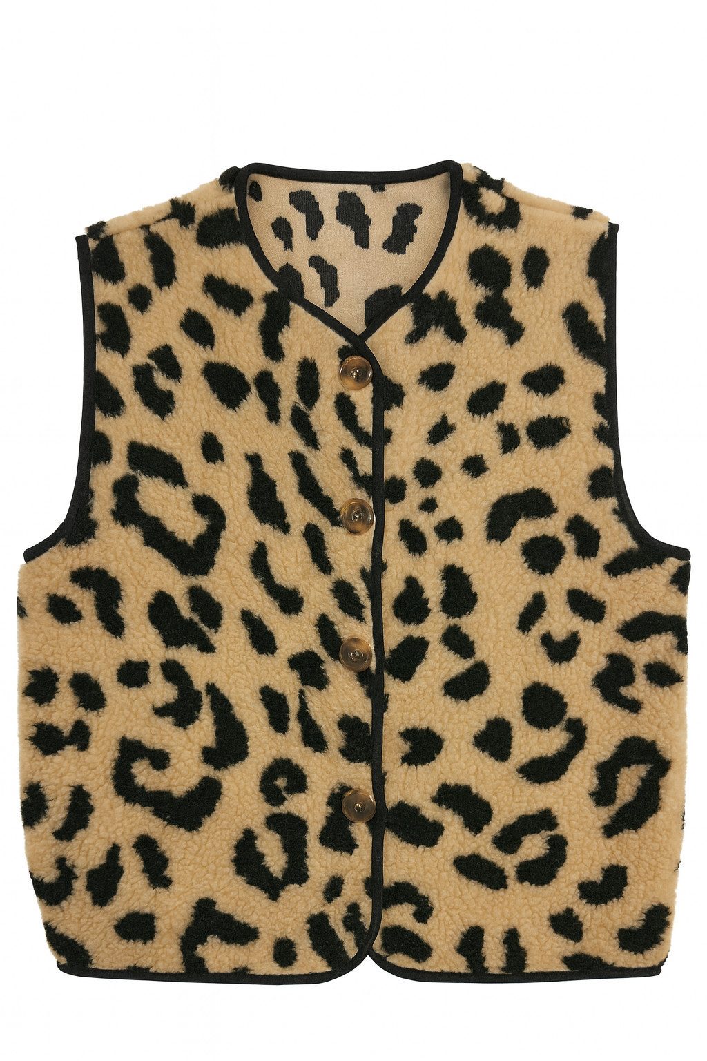 May Gem Kurzweste Damen Weste Leo Look günstig online kaufen