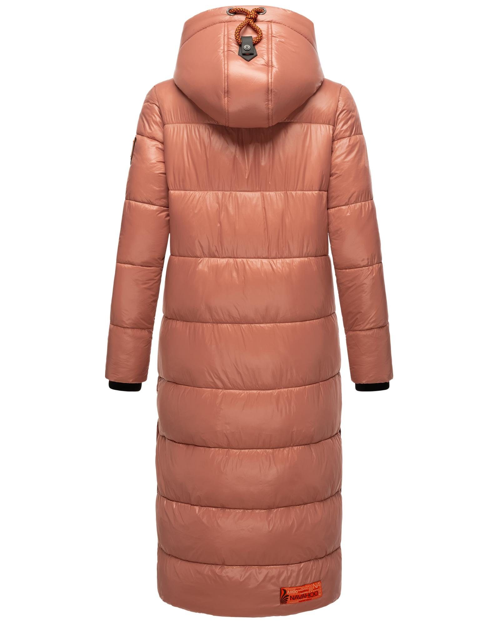 Navahoo Steppmantel Schmuseengel warm gefütterte Winter Steppjacke mit Kontrastdetails