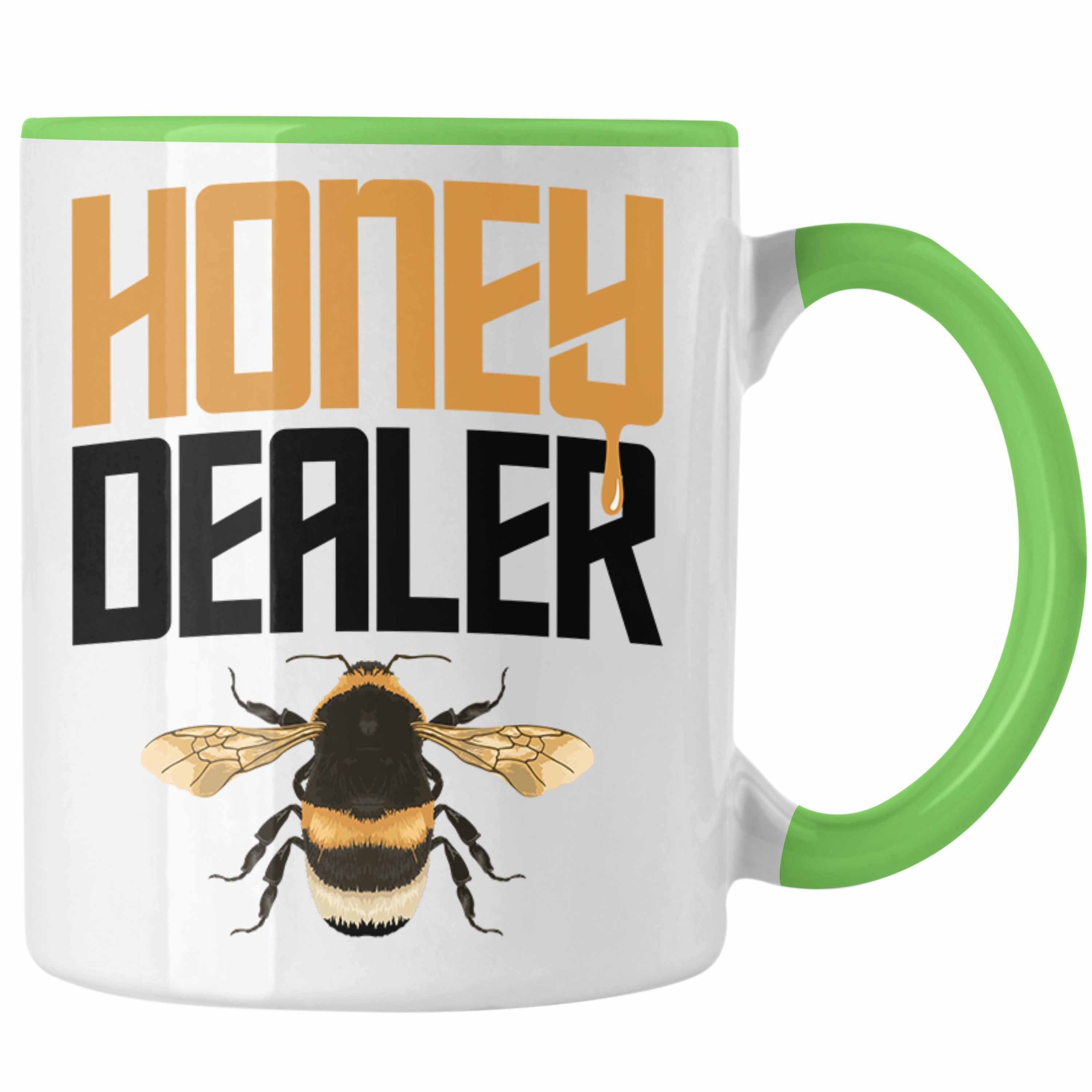 Trendation Tasse Trendation - Imker Geschenk Tasse Bienenzucht Kaffeetasse Geschenkideen Bienenzüchter Honig Dealer Bienen Zuebhör Grün