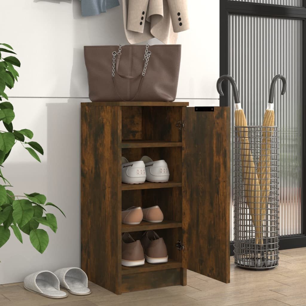 vidaXL Schuhschrank Schuhschrank Räuchereiche 30x35x70 cm günstig online kaufen