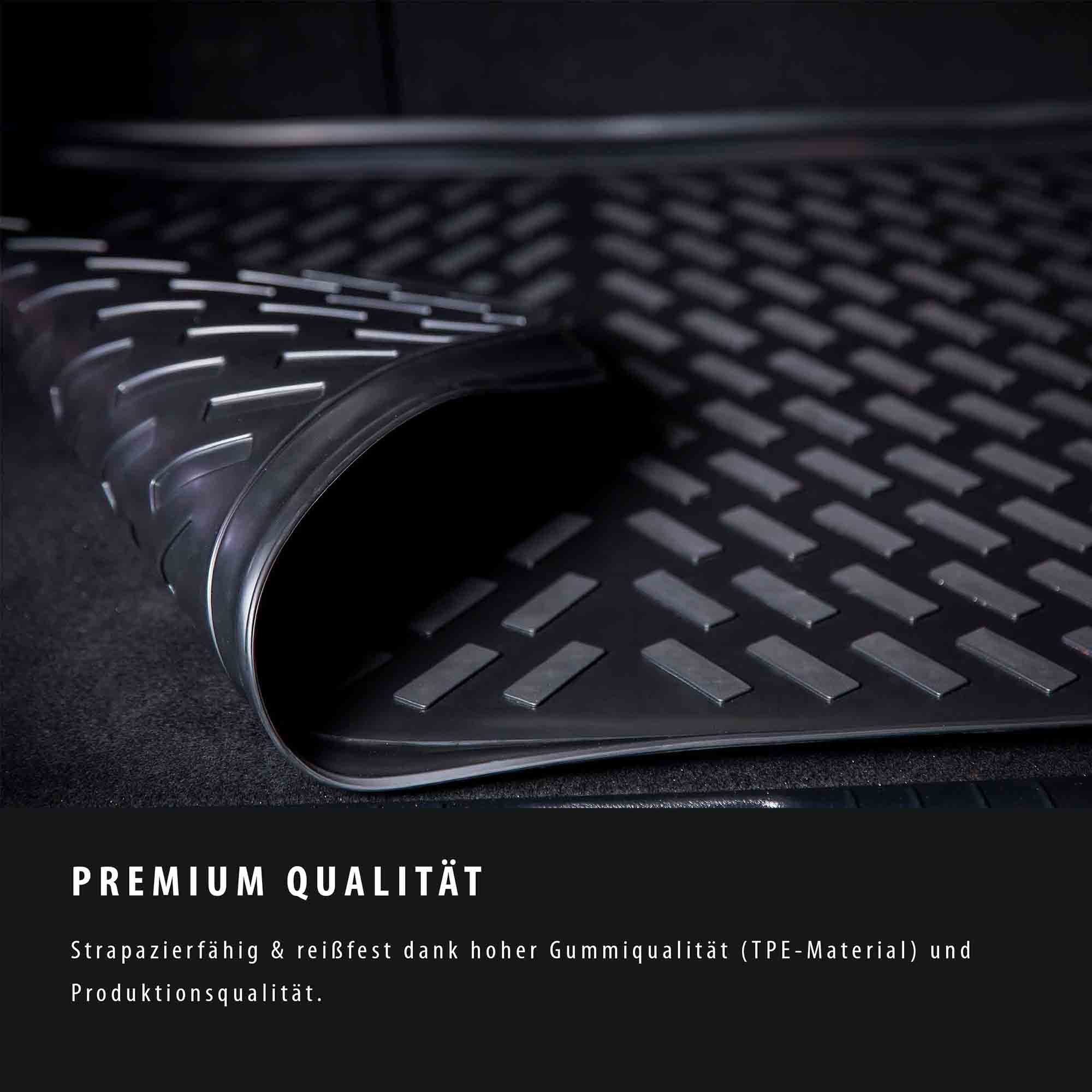ELMASLINE boot liner for BMW X1 2009-2015 [E84] - made of rubber - Odorless, for BMW X1 - Extra high edge for more protection