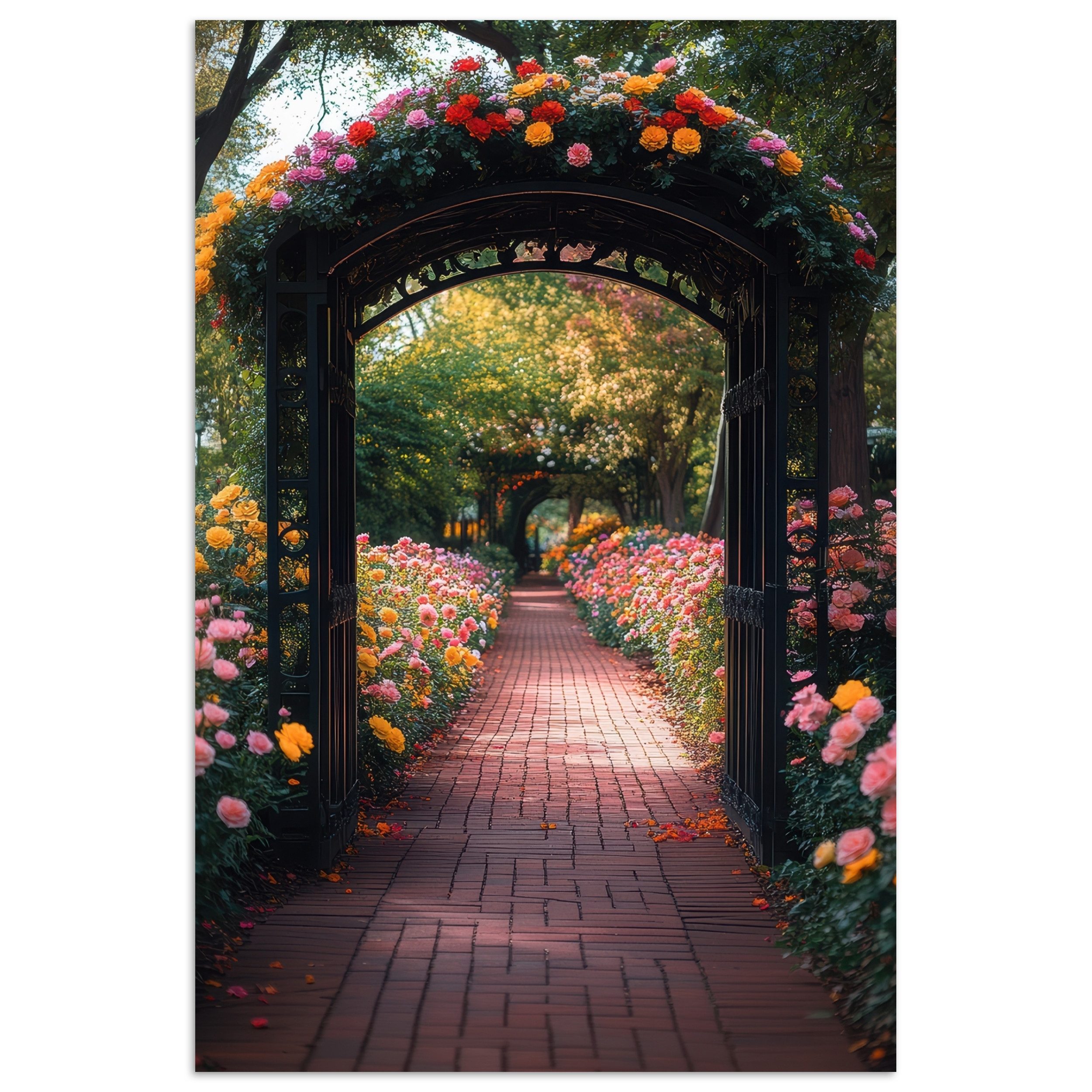 MuchoWow Poster Fensterblick - Blumen - günstig online kaufen