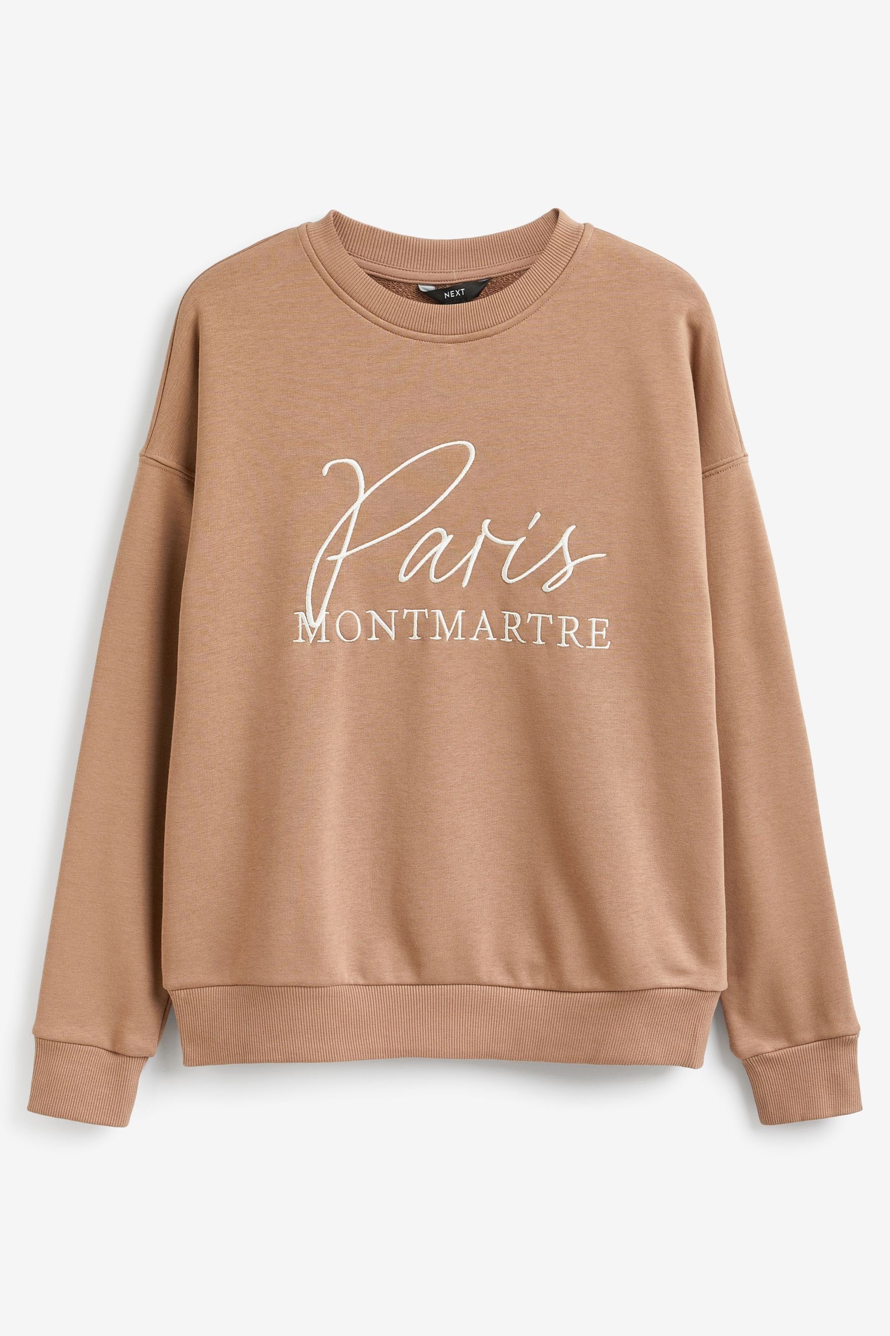 Next Sweatshirt Paris Sweatshirt mit überschnittenen Schultern (1-tlg)