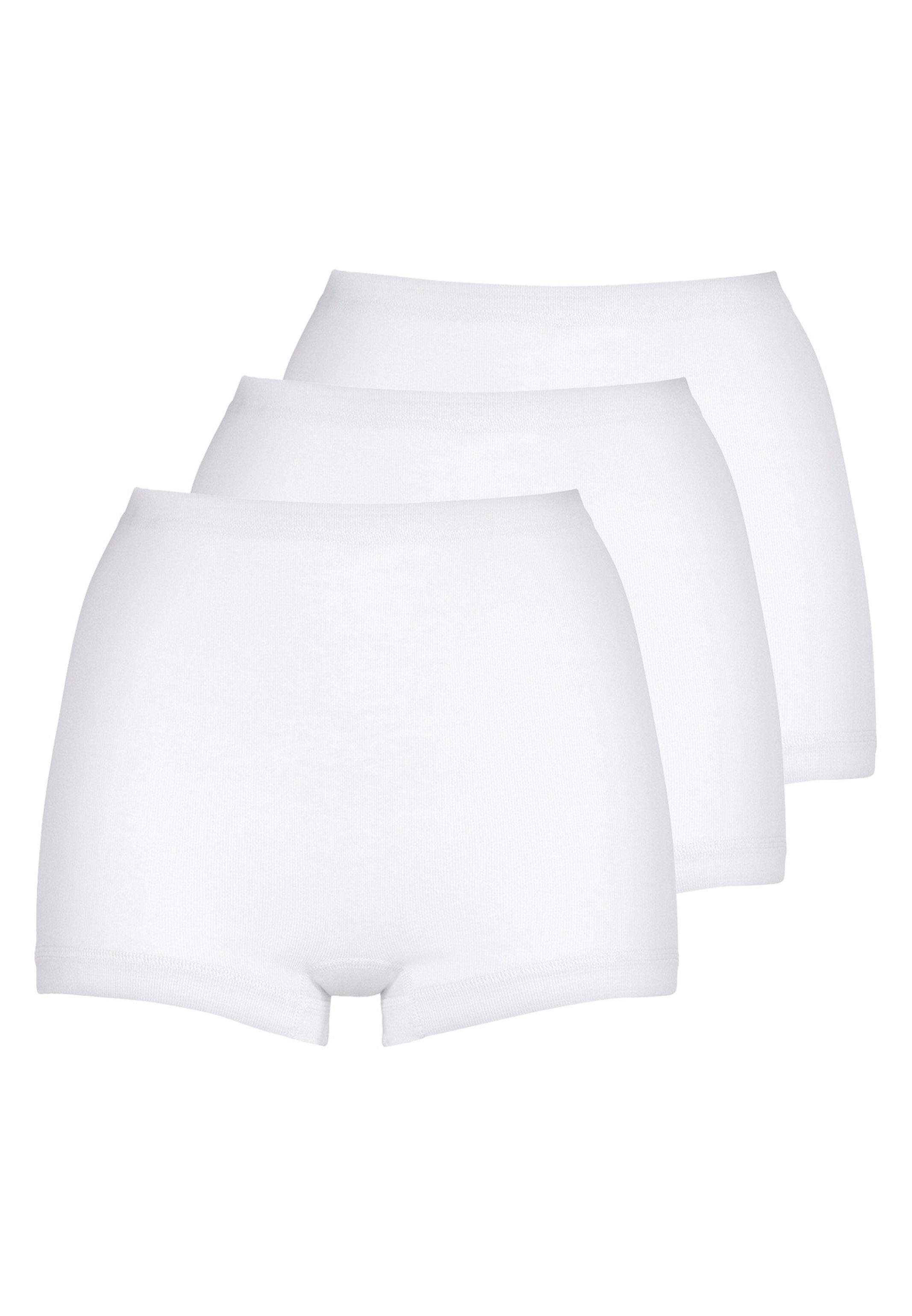 Mey Pagenslip 3er-Pack 2000 (Spar-Set, 3-St) Pagenschlüpfer - Baumwolle - Slip mit Bein und höherem Schnitt Weiß | Unterhosen