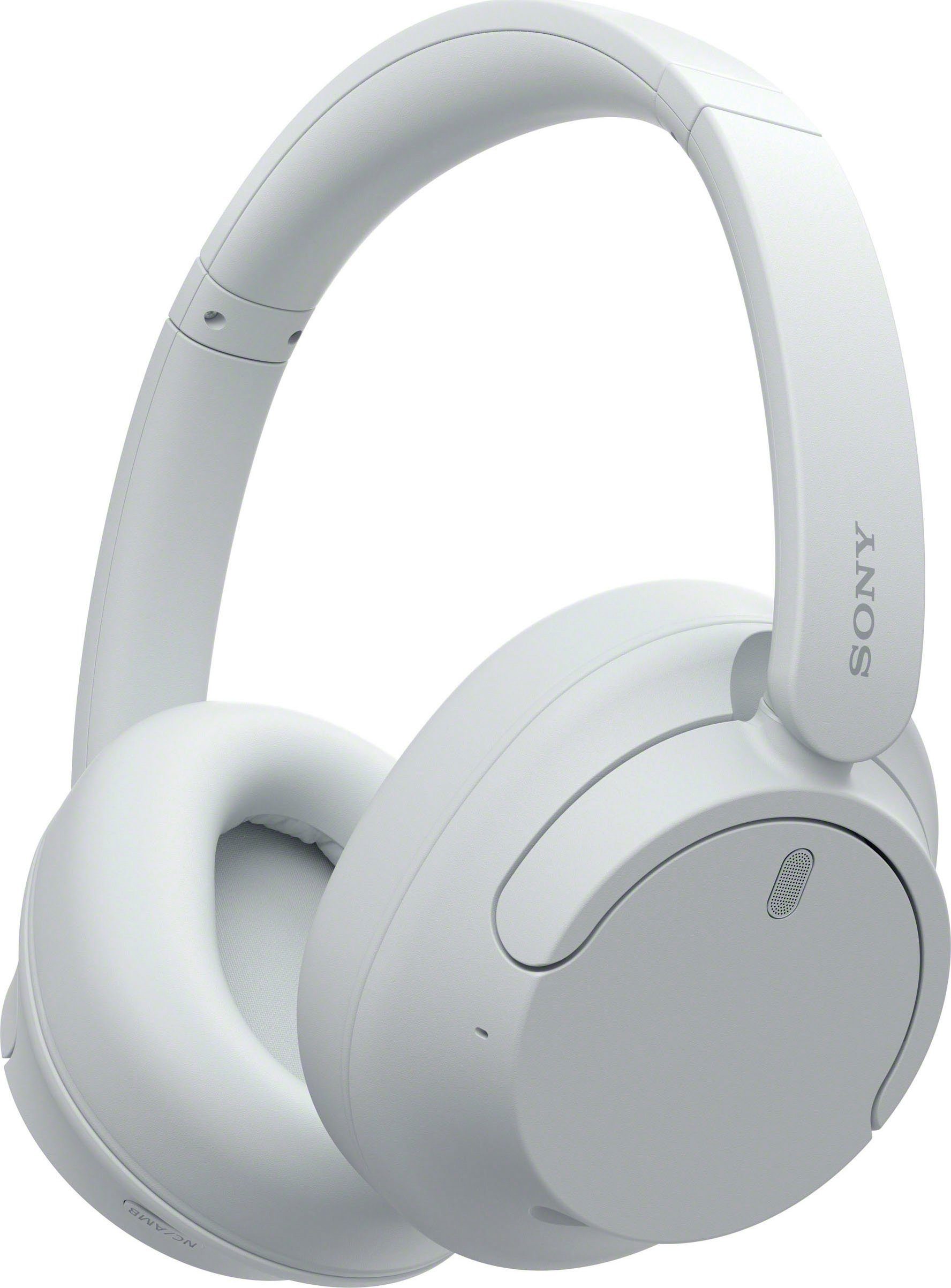 Sony WH-CH720N Over-Ear-Kopfhörer (Freisprechfunktion, LED Ladestandsanzeige, Multi-Point-Verbindung, Noise-Cancelling, Sprachsteuerung, integrierte Steuerung für Anrufe und Musik, Alexa, Google Assistant, Siri, Bluetooth) Weiß | Over-Ear-Kopfhörer